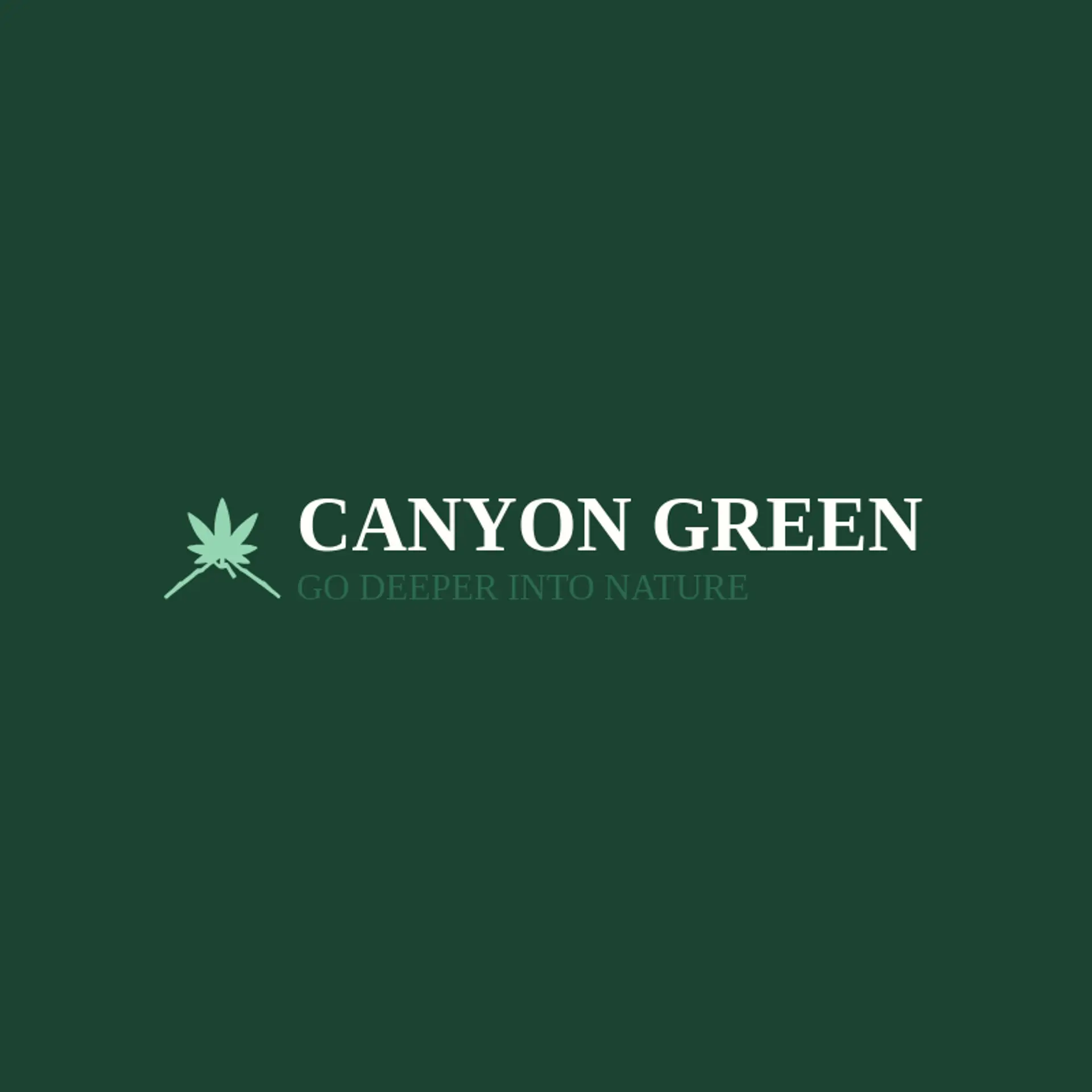 Canyon Green logo for marijuana