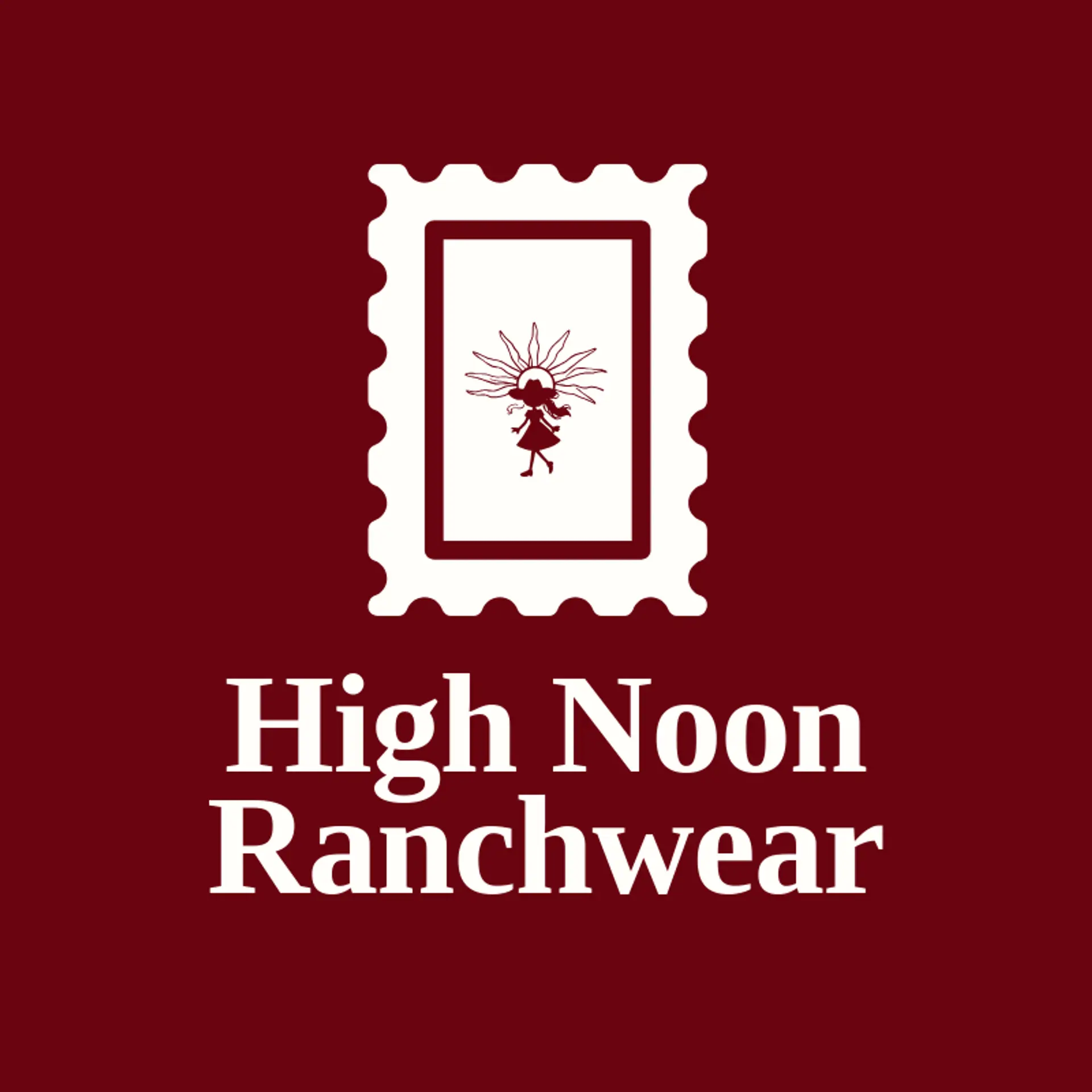 High Noon Ranchwear logo for cowgirl