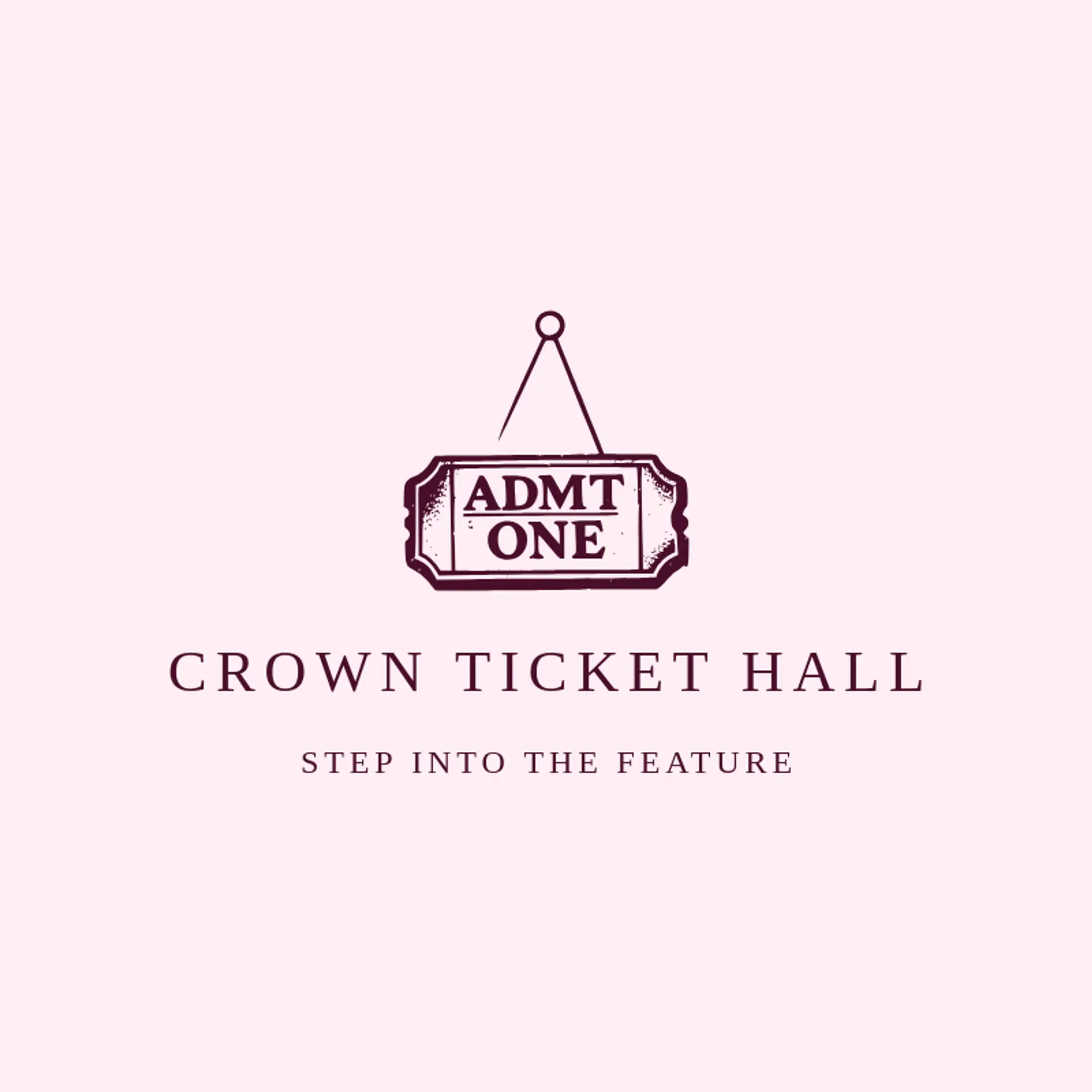 Crown Ticket Hall logo for movie theater