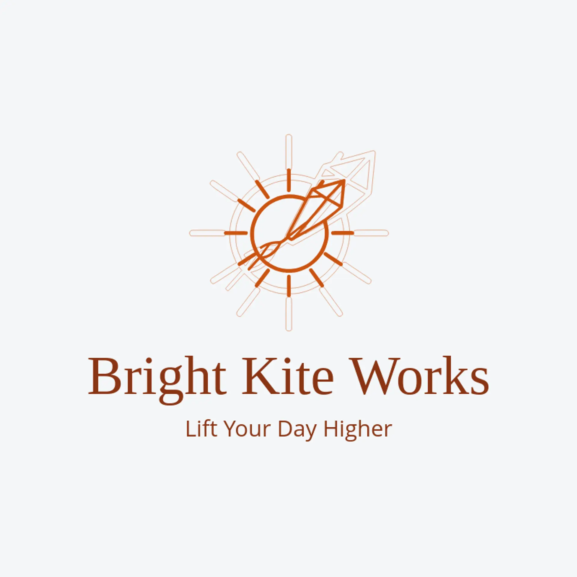 Bright Kite Works logo for sunshine