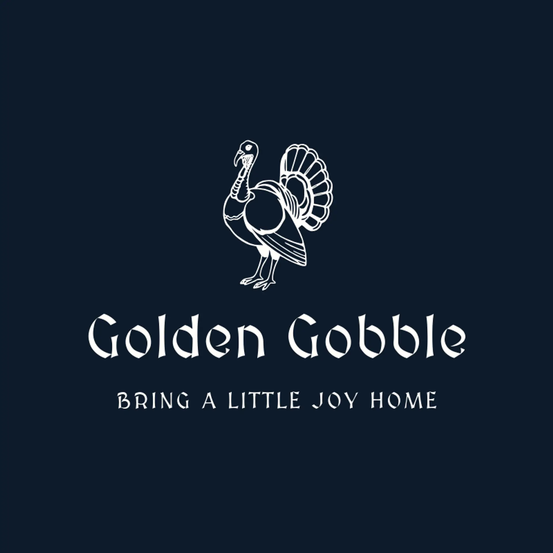 Golden Gobble logo for turkey