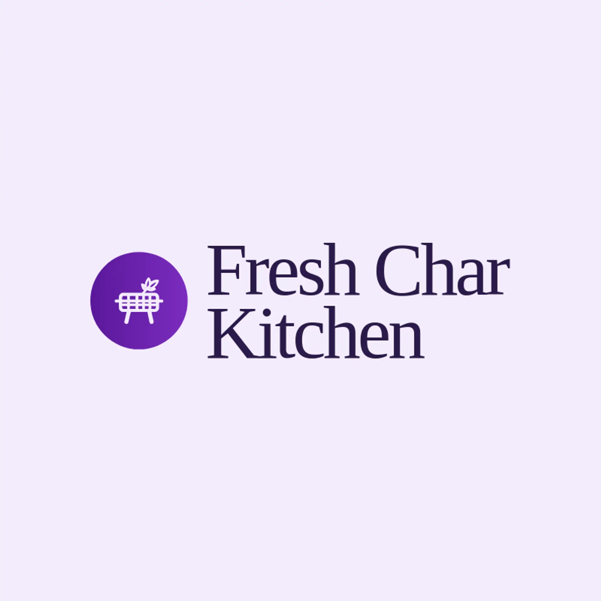 Fresh Char Kitchen logo for grill
