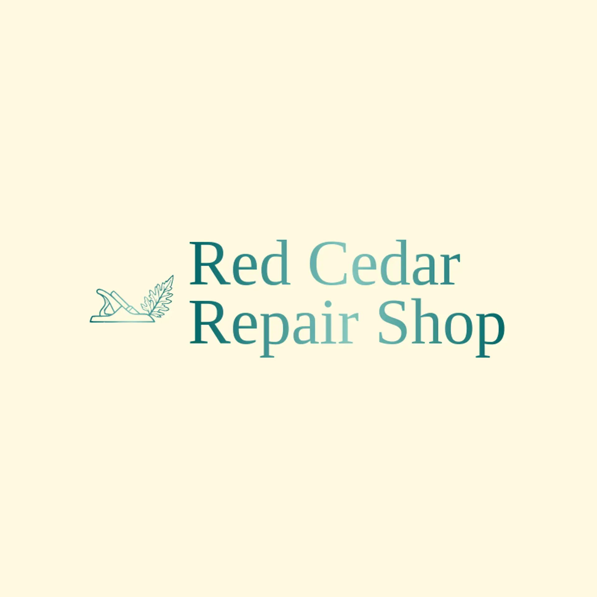 Red Cedar Repair Shop logo for handyman services