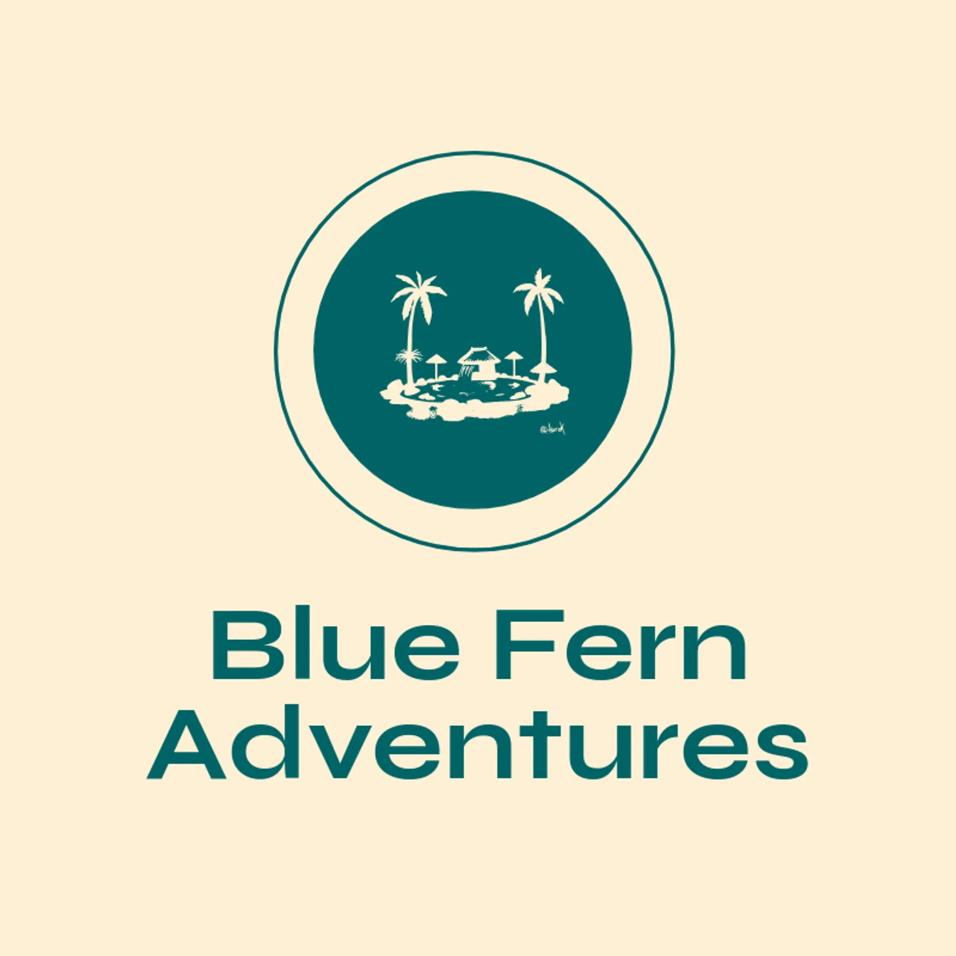 Blue Fern Adventures logo for lagoon