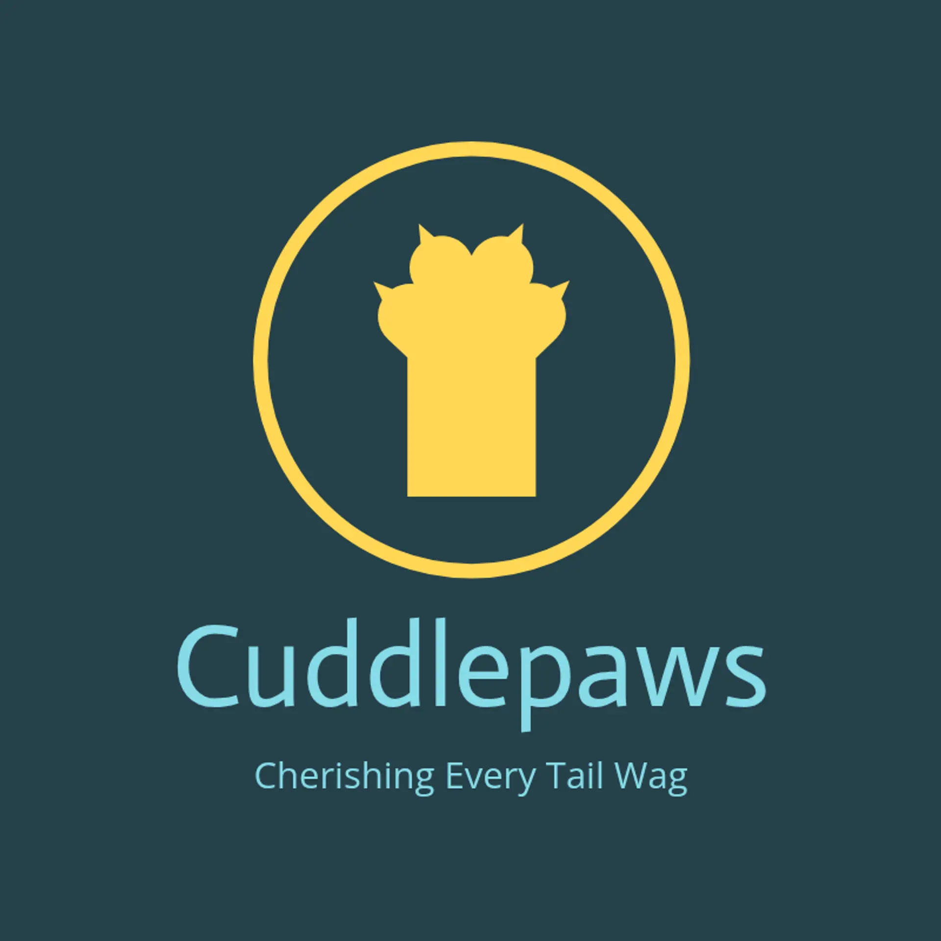 CuddlePaws logo for pet