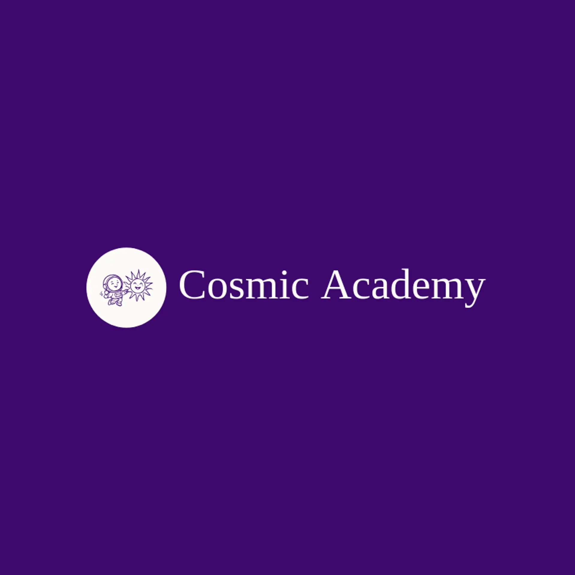Cosmic Academy logo for astronaut
