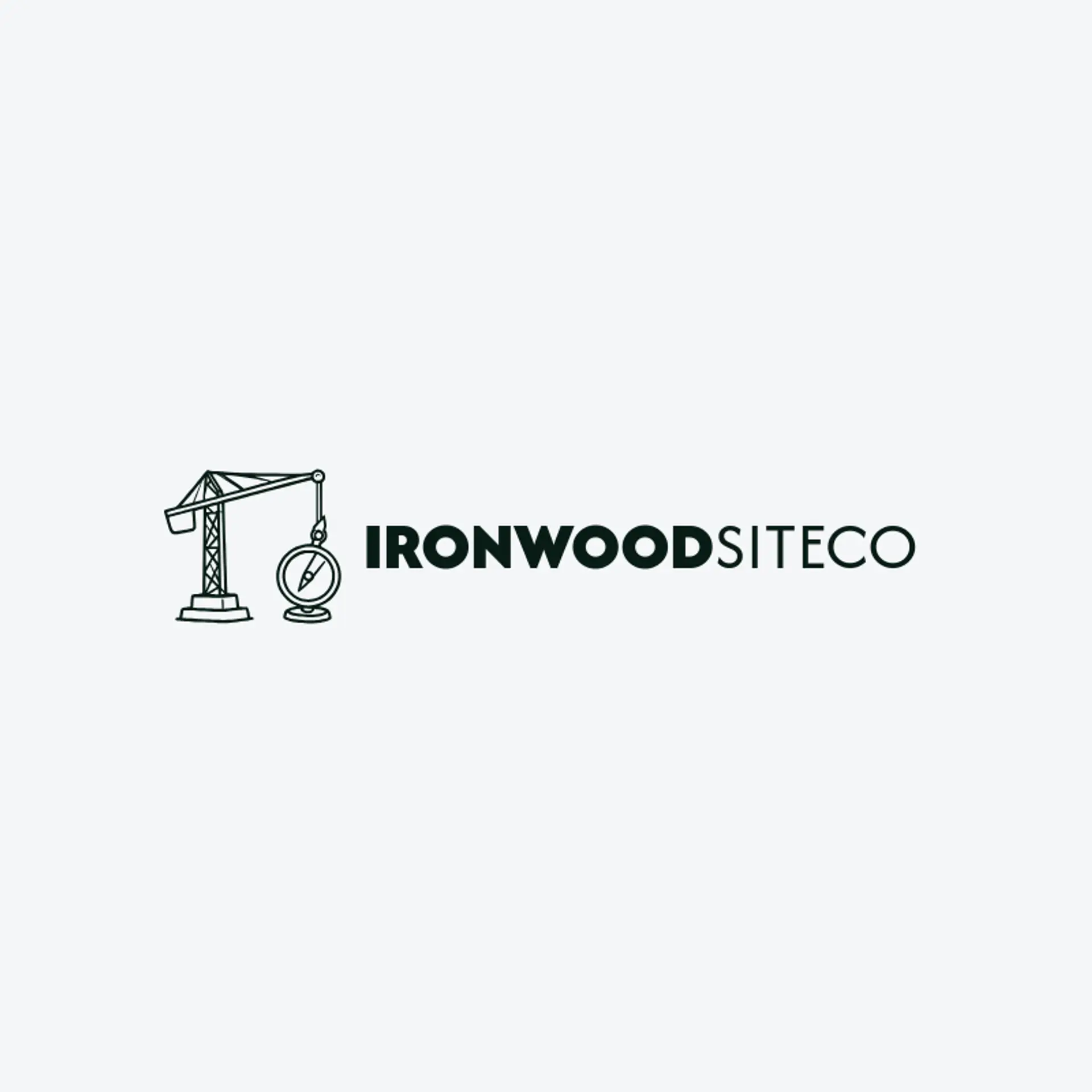 Ironwood Site Co logo for construction company