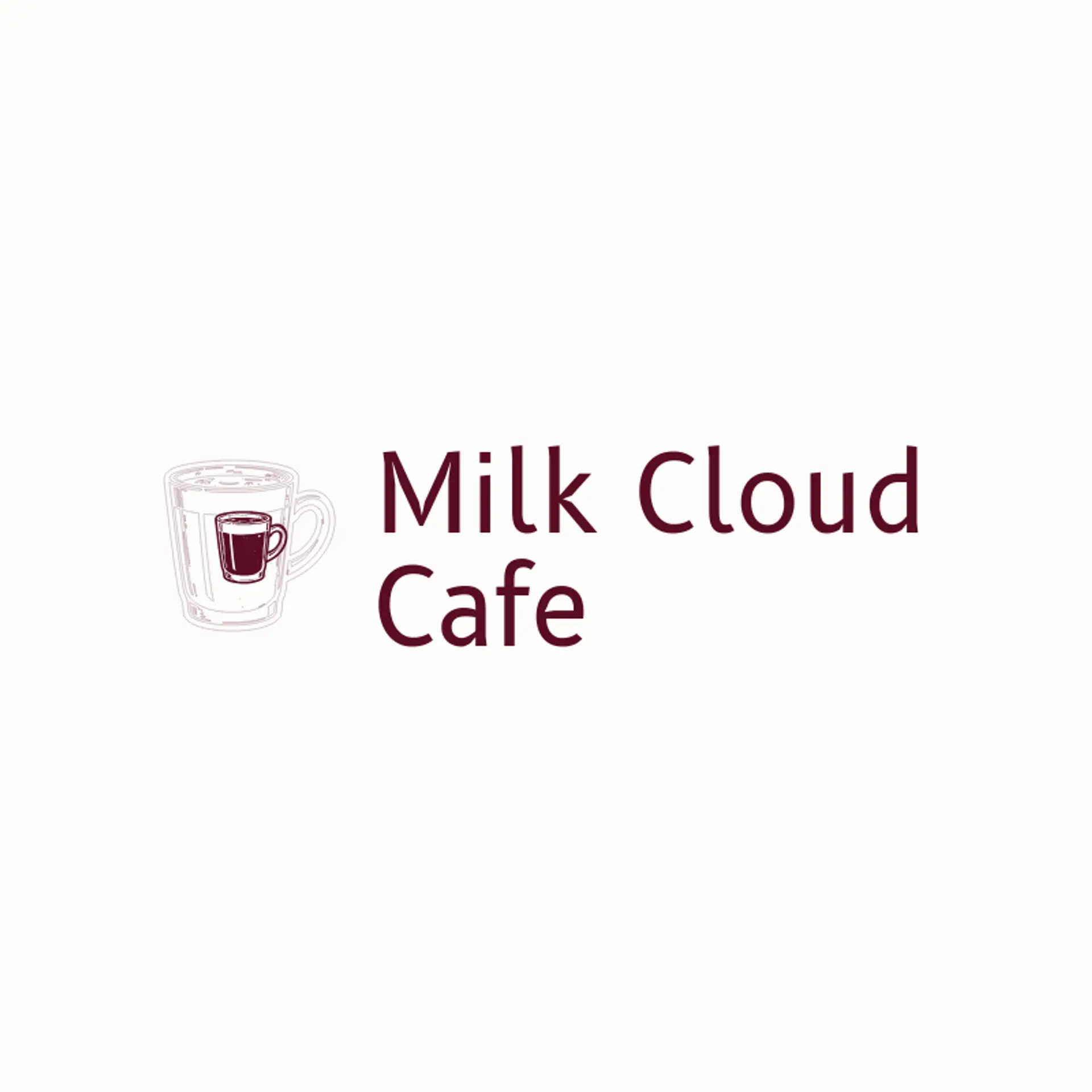 Milk Cloud Cafe logo for milk tea