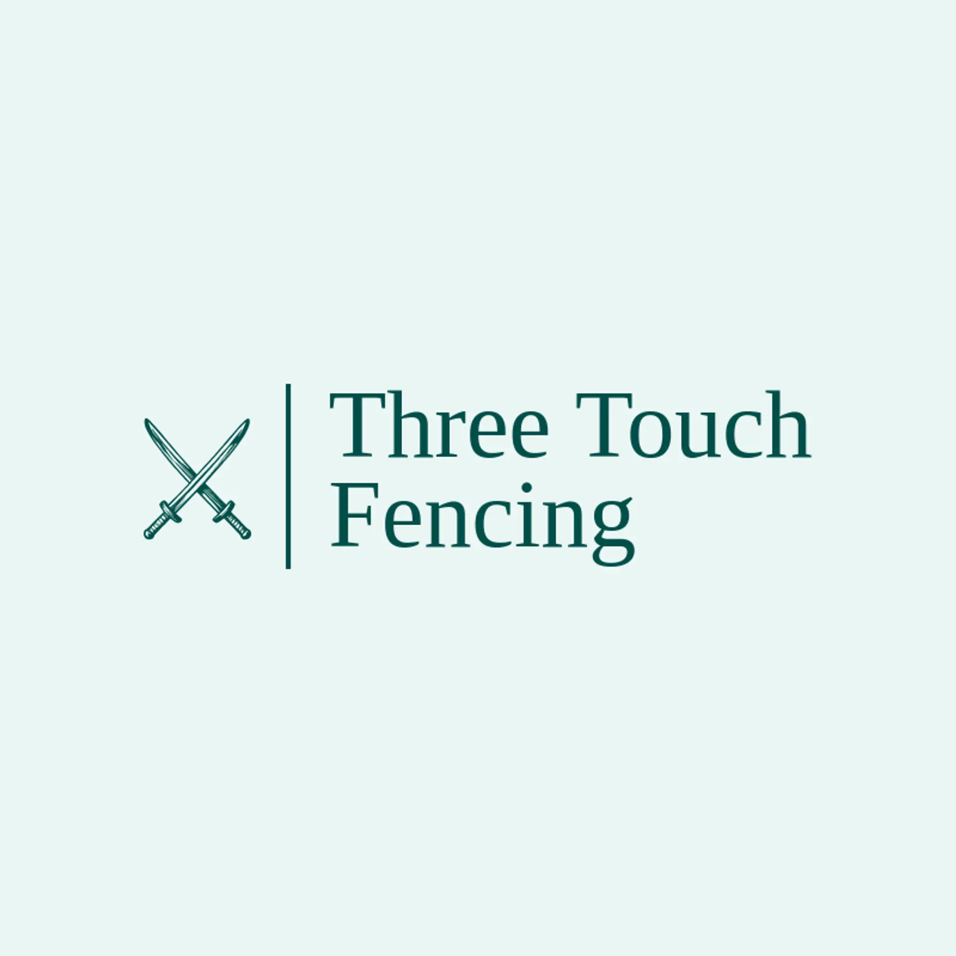Three Touch Fencing logo for fencing