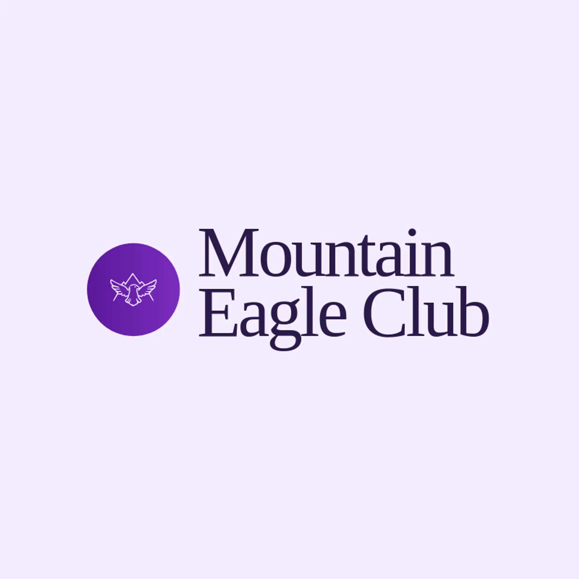 Mountain Eagle Club logo for wing