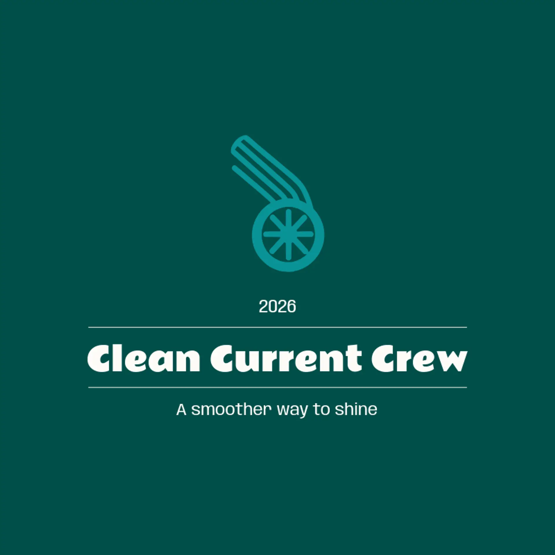 Clean Current Crew logo for car wash