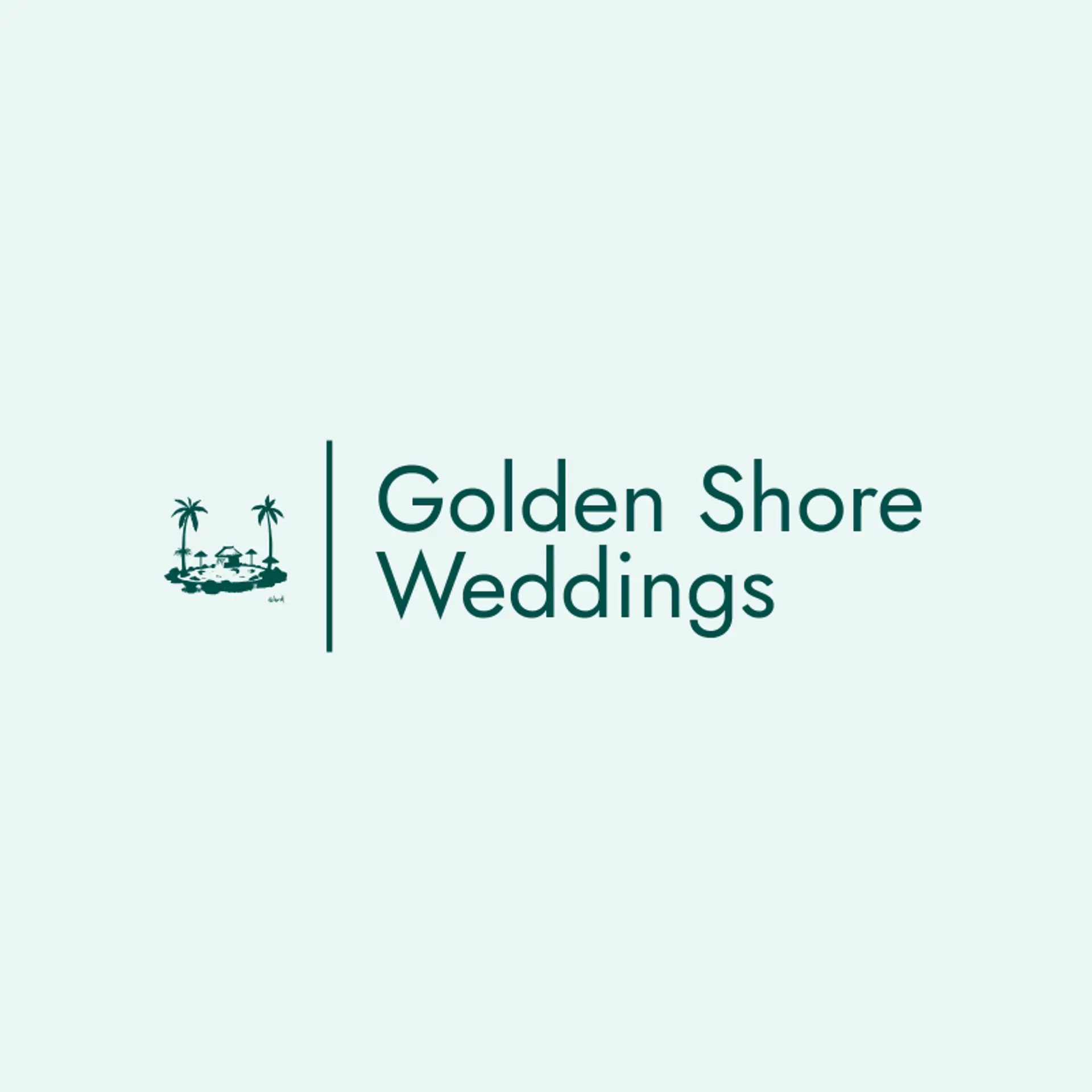 Golden Shore Weddings logo for lagoon