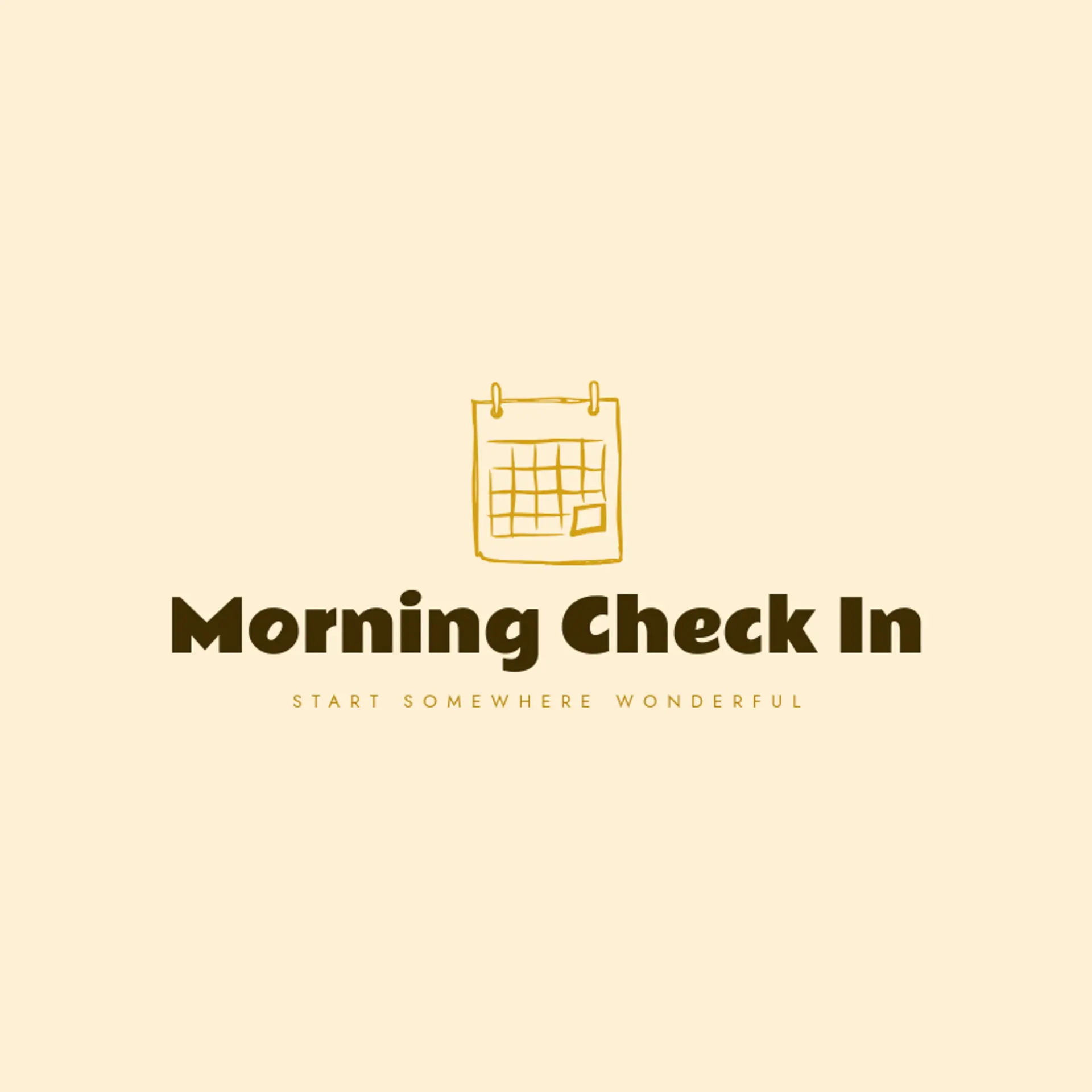 Morning Check In logo for booking