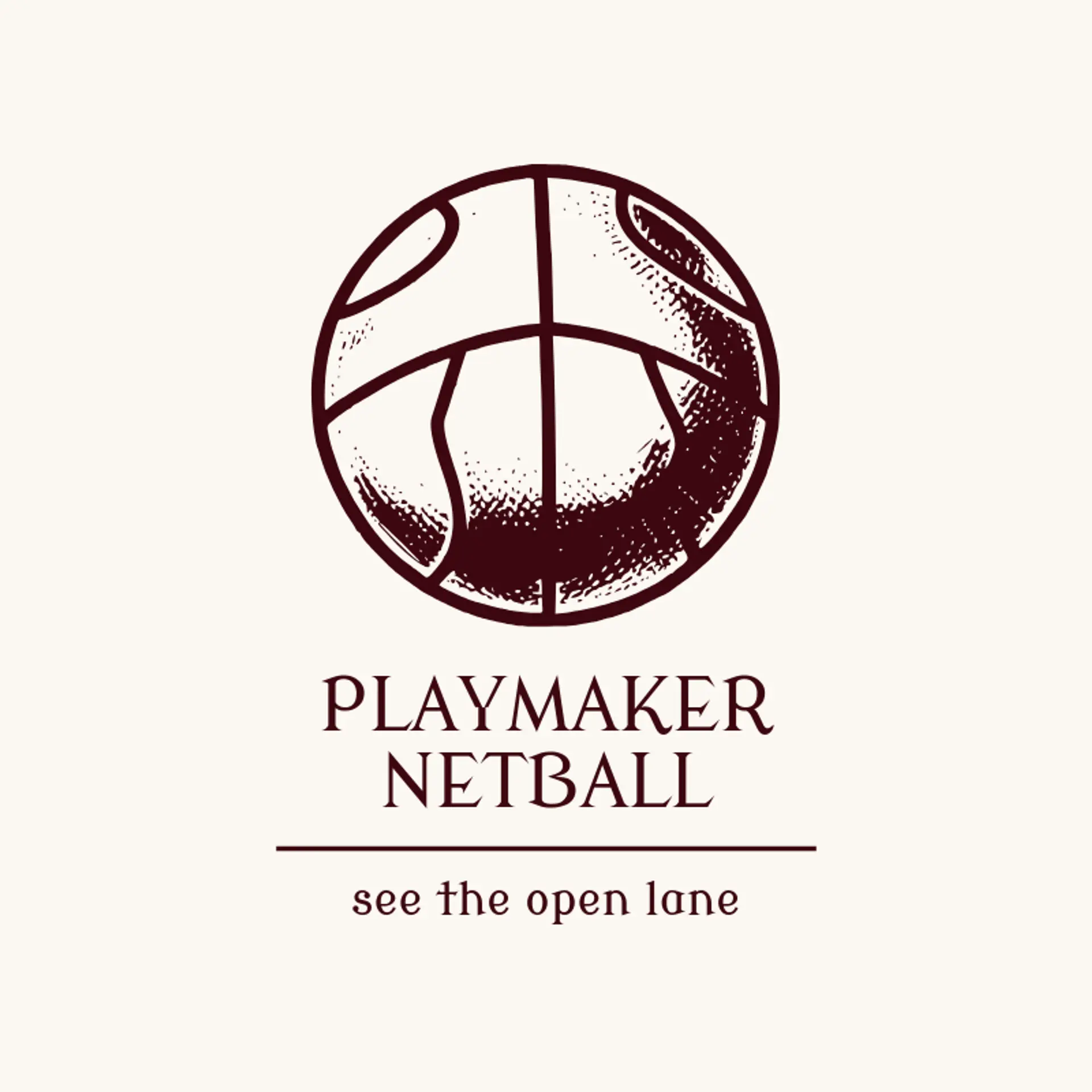 Playmaker Netball logo for netball