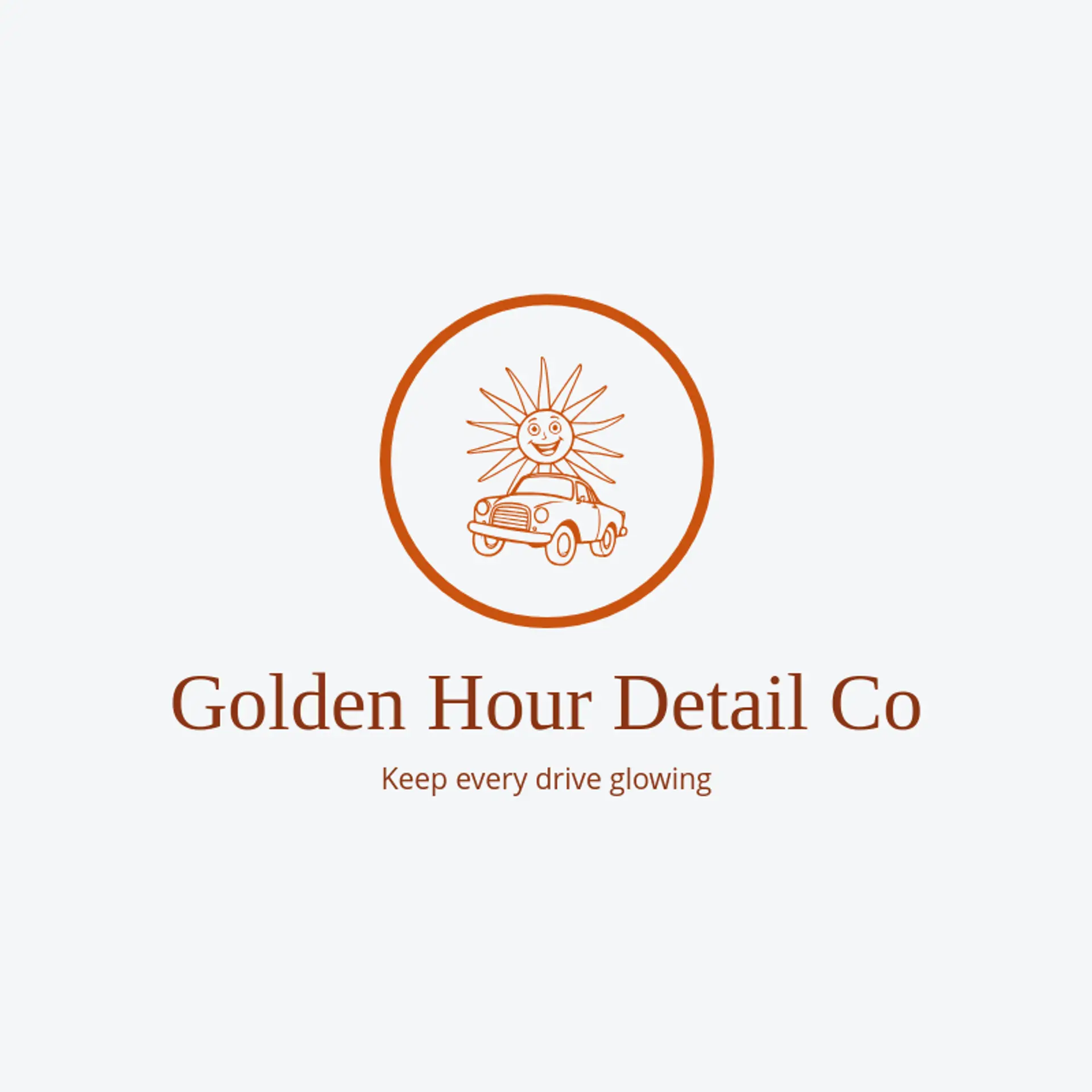 Golden Hour Detail Co logo for detail