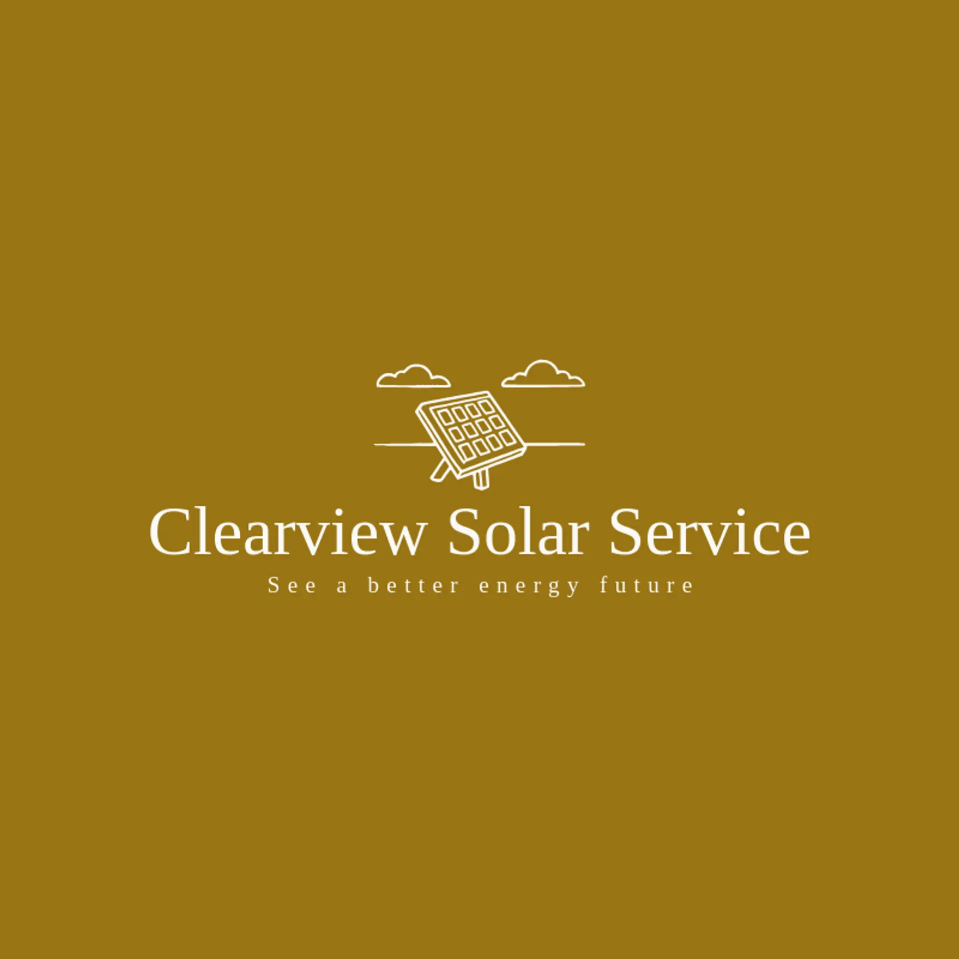 Clearview Solar Service logo for solar panel