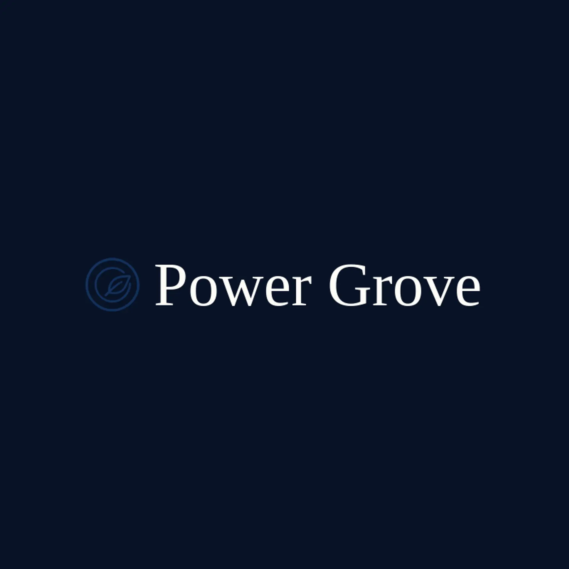 Power Grove logo for exercise