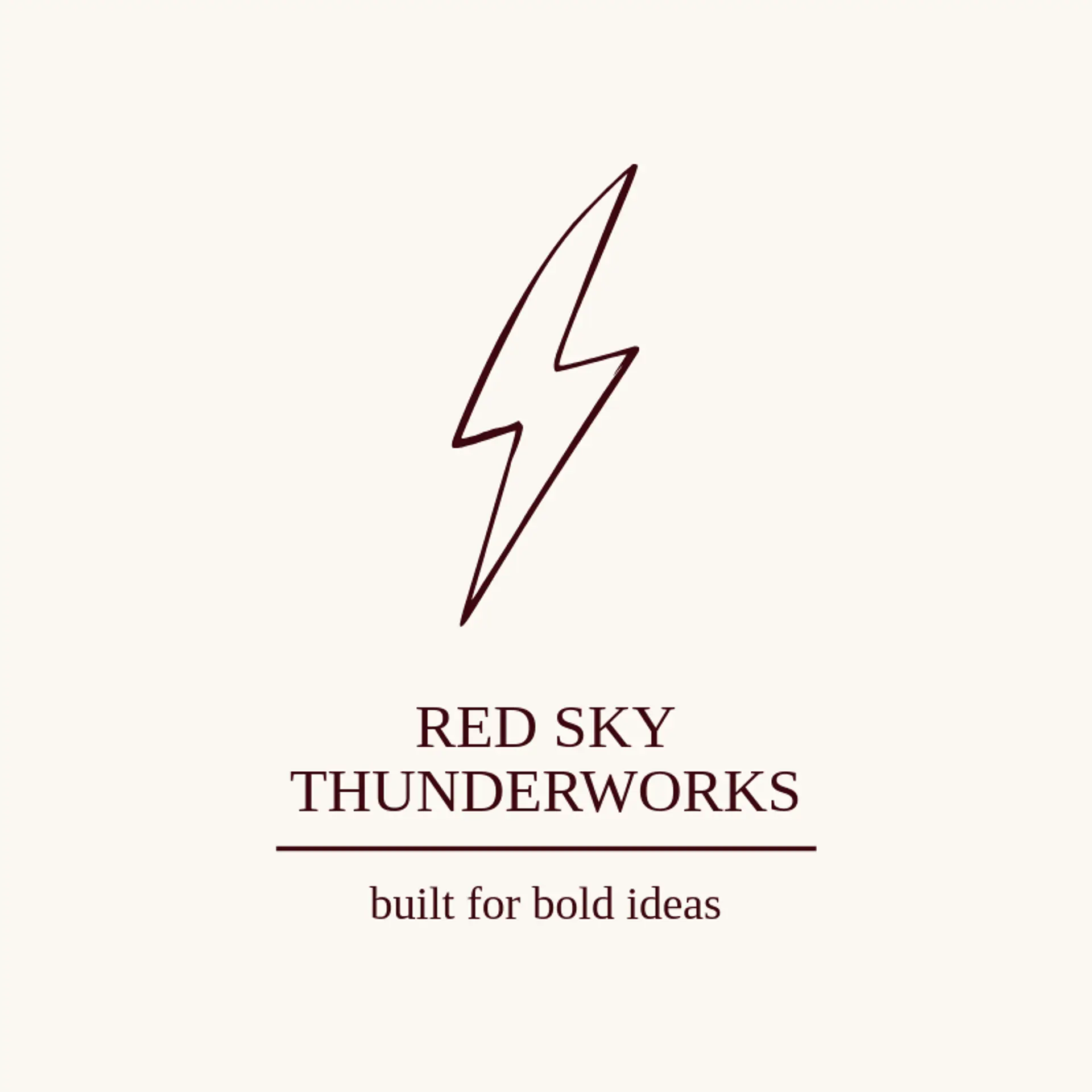 Red Sky Thunderworks logo for thunder