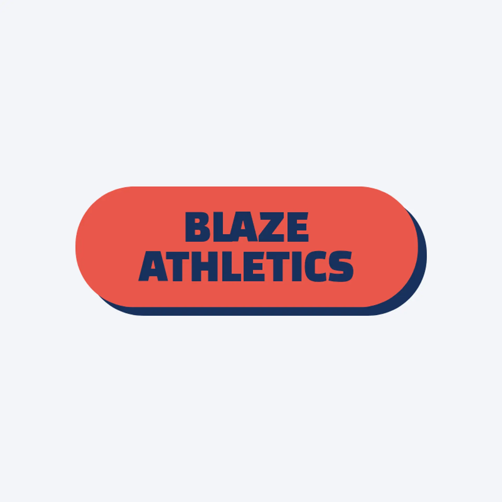 Blaze Athletics logo for sports brand