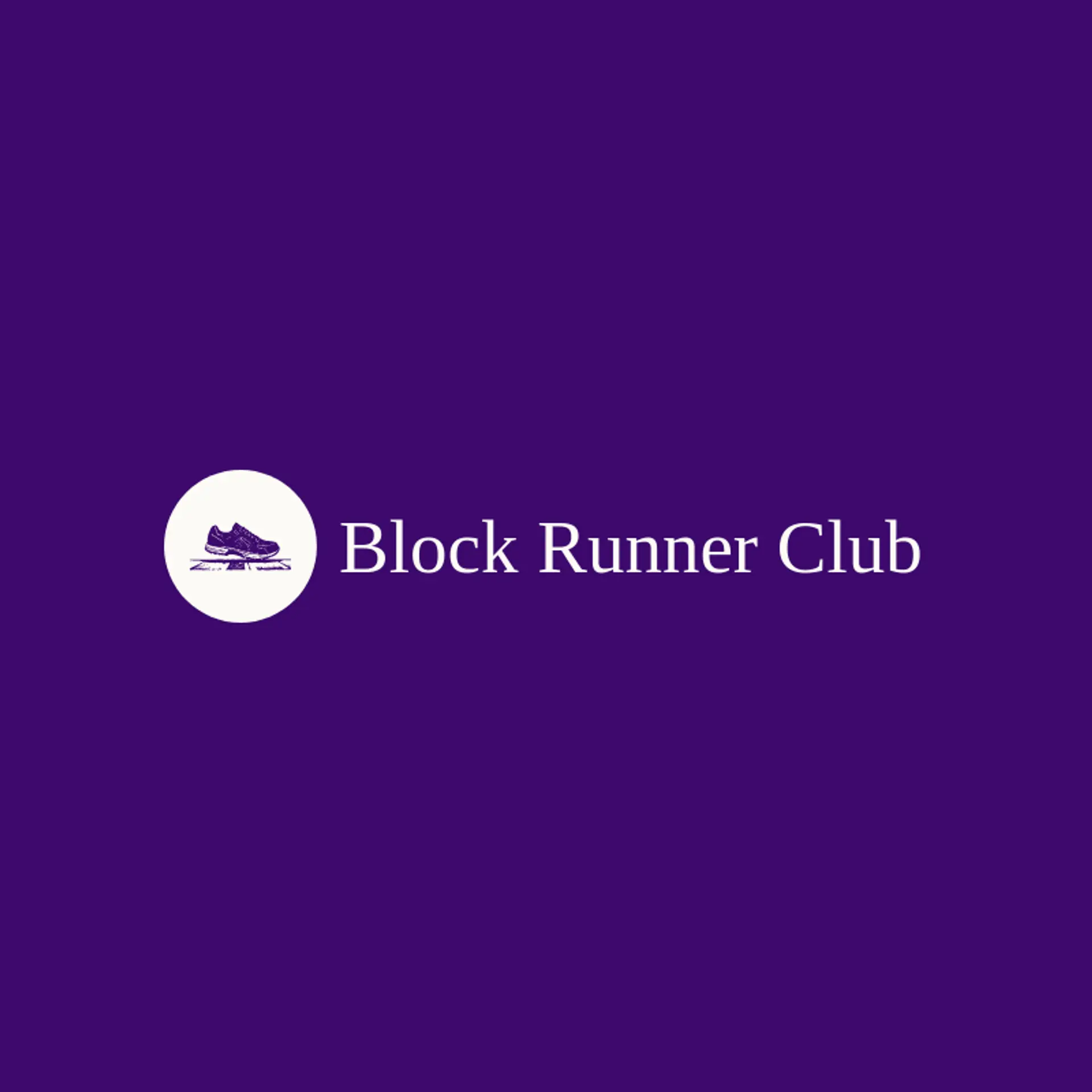 Block Runner Club logo for street