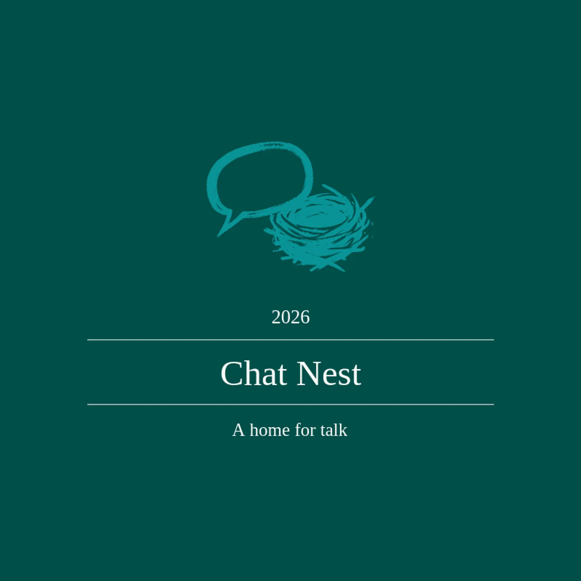 Chat Nest logo for message