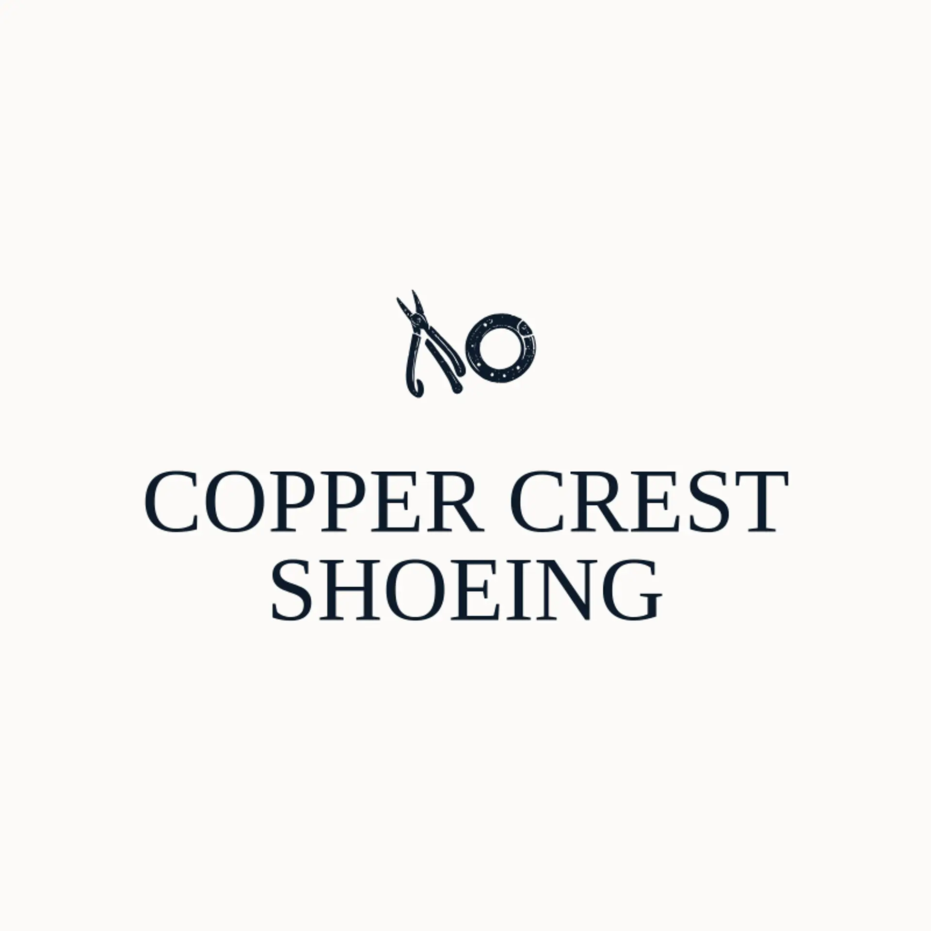 Copper Crest Shoeing logo for farrier
