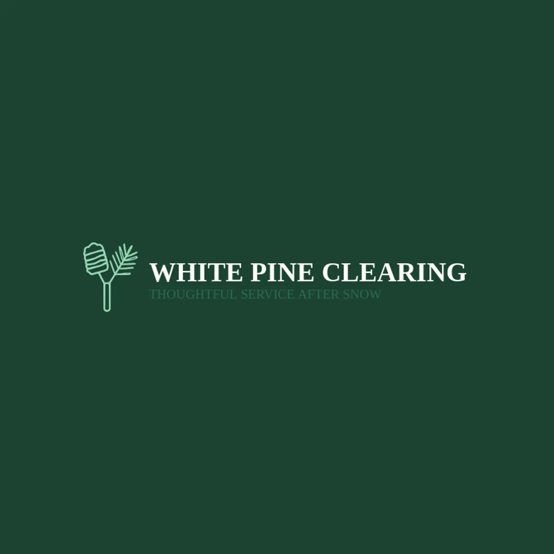 White Pine Clearing logo for snow removal