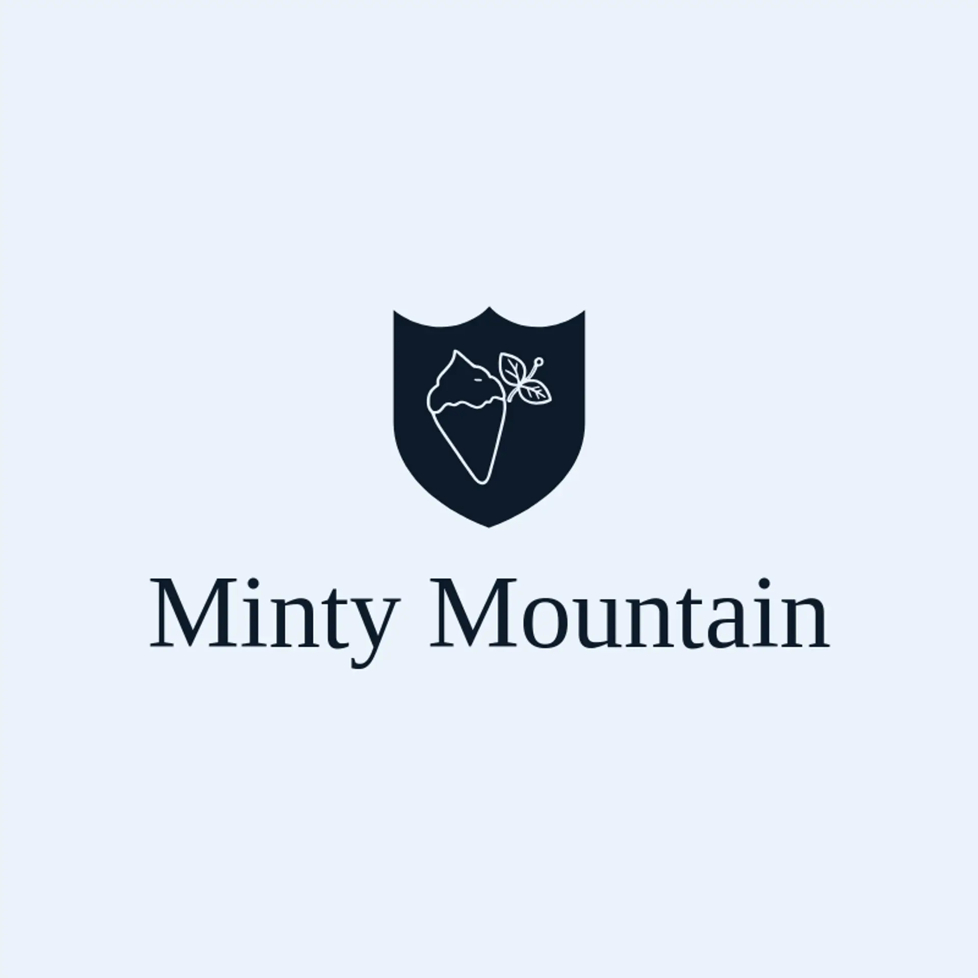Minty Mountain logo for snow cone