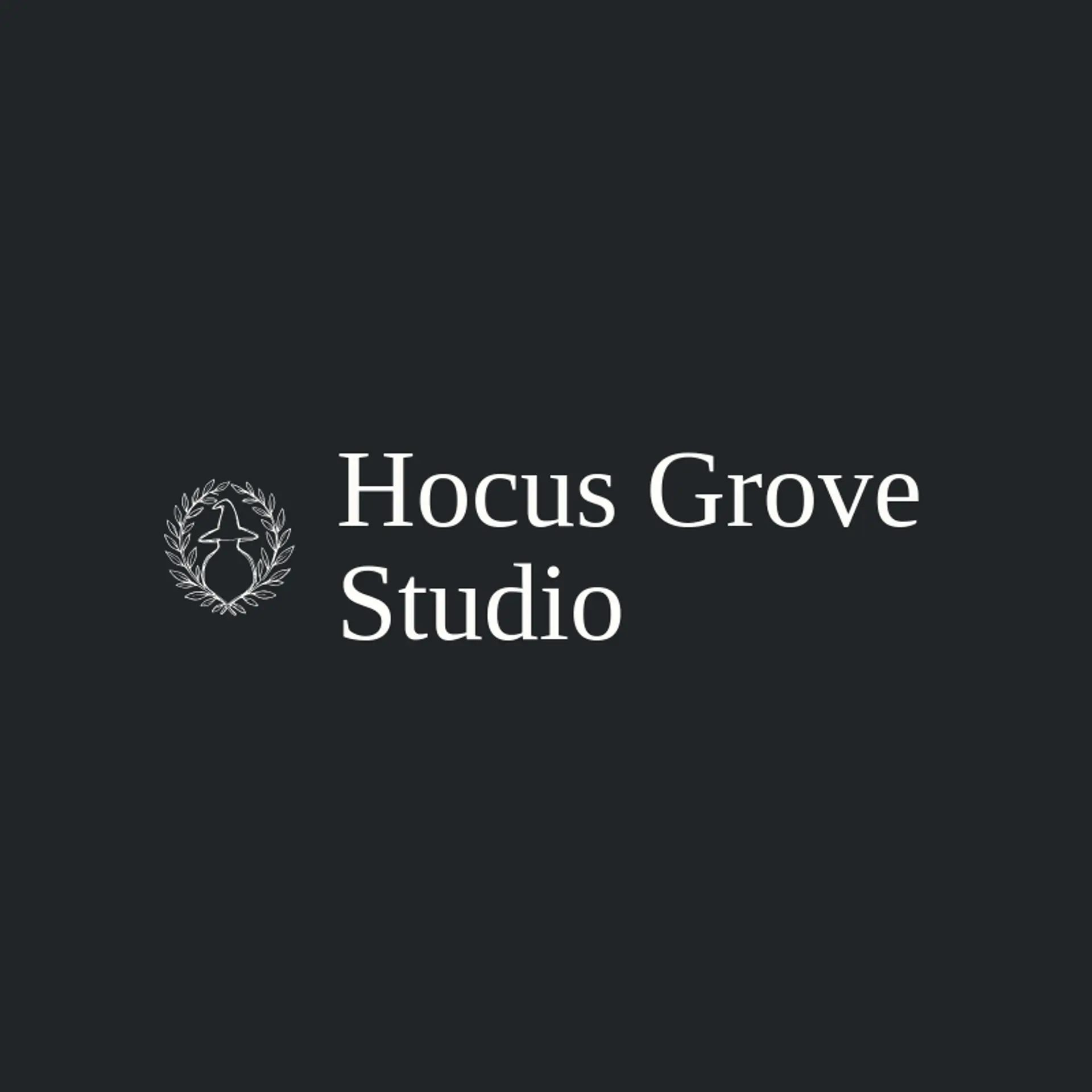 Hocus Grove Studio logo for witch
