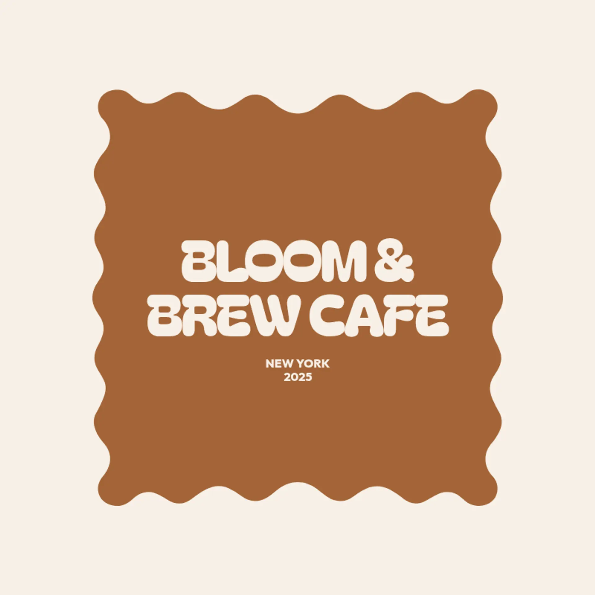 Brew & Bite Café logo for food cafe