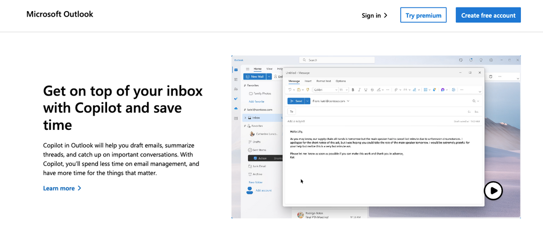 Microsoft 365 business email