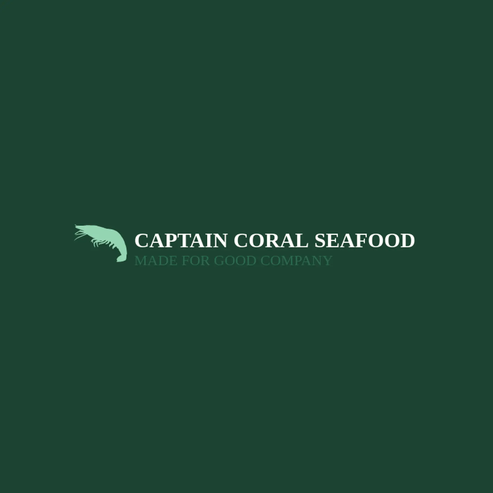 Captain Coral Seafood logo for shrimp