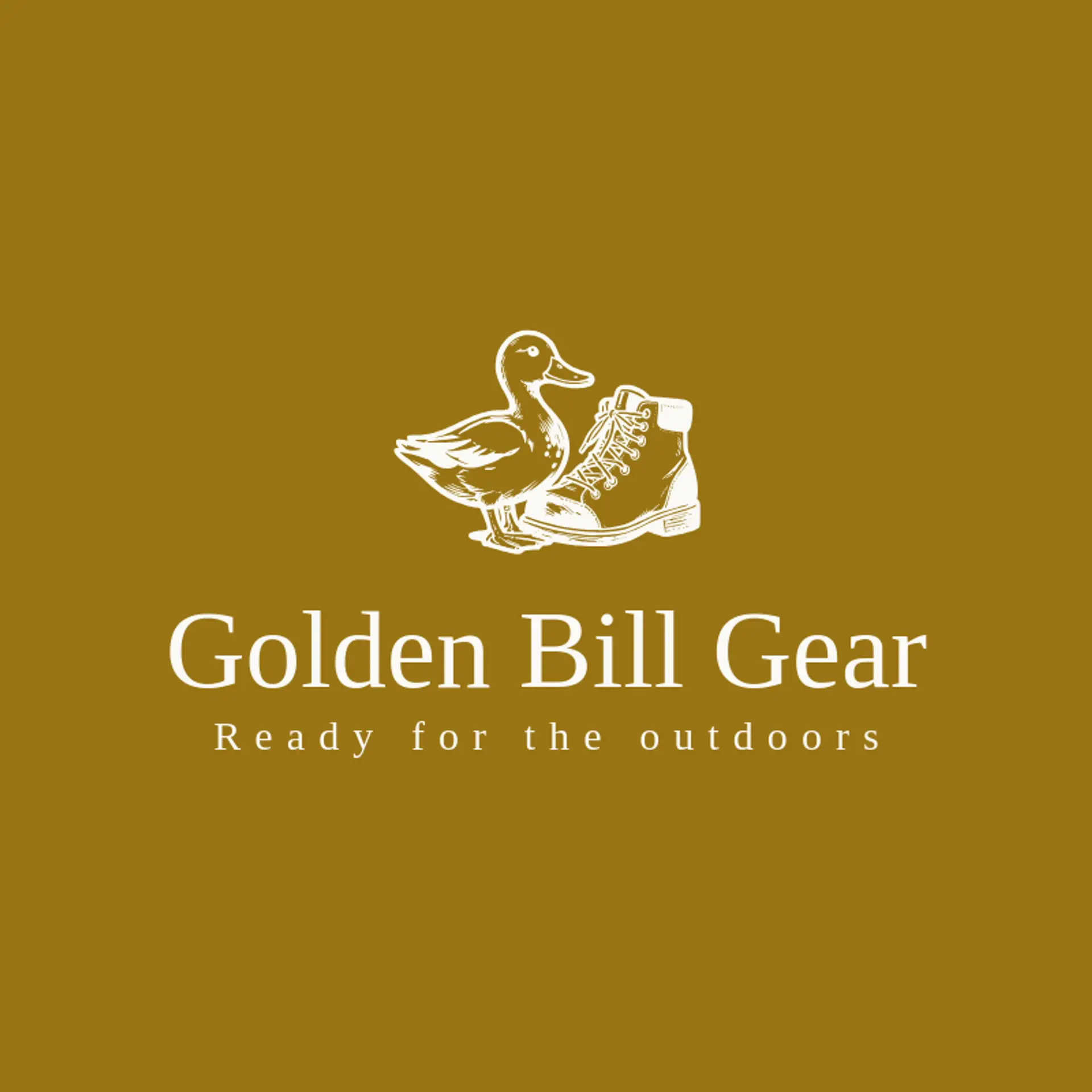 Golden Bill Gear logo for duck