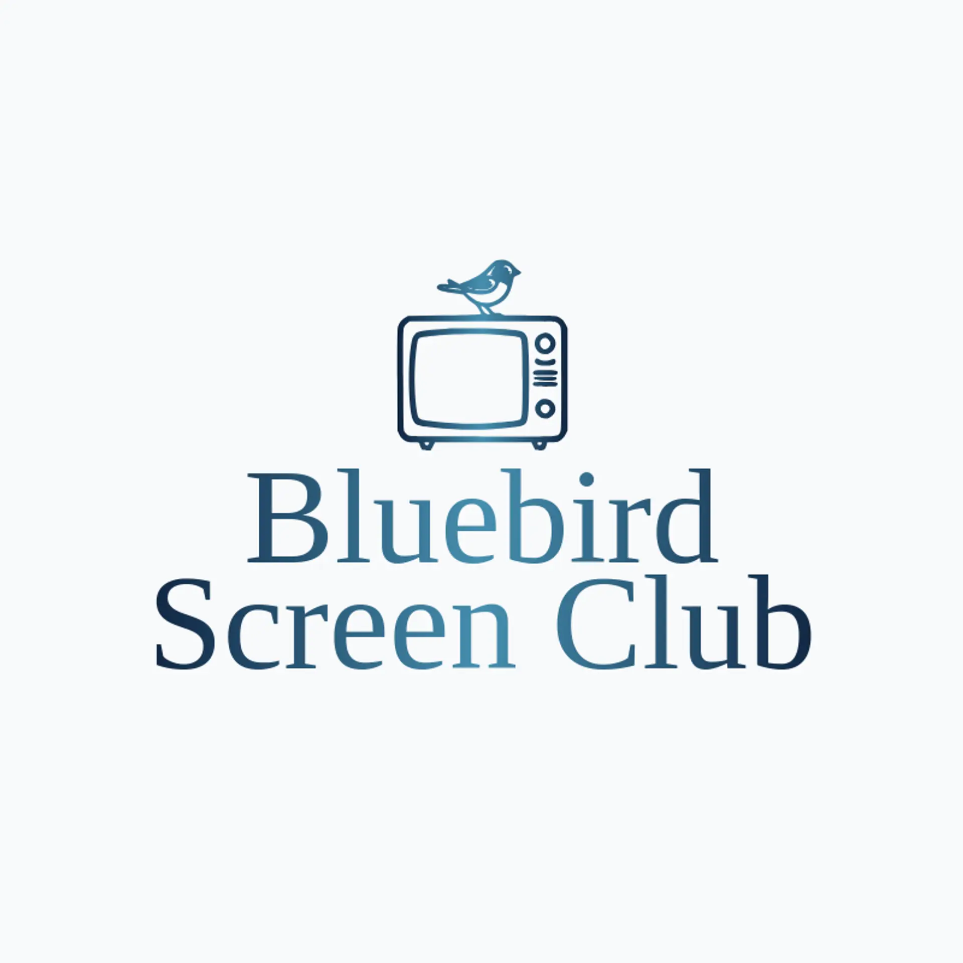 Bluebird Screen Club logo for television
