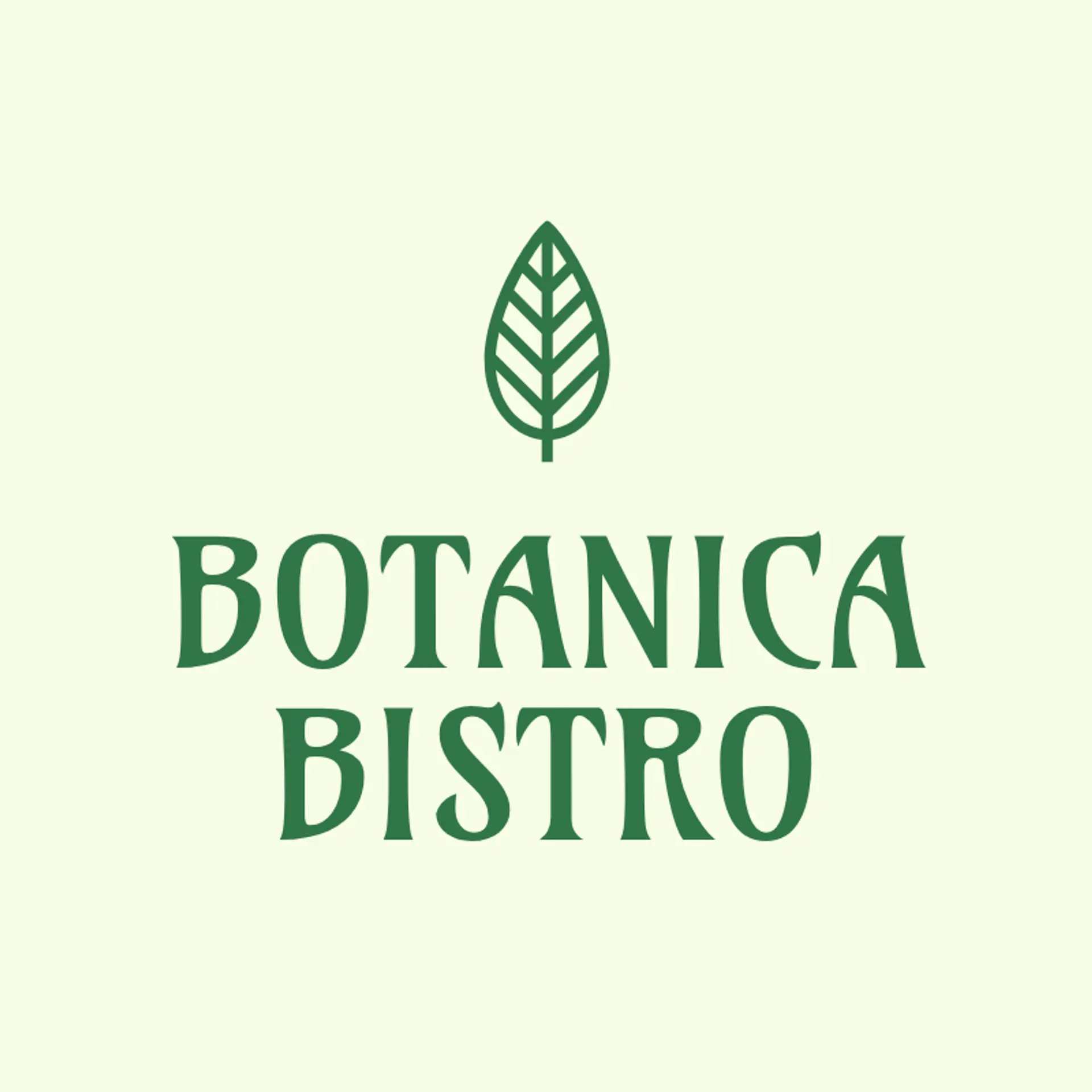 Leaf & Ladle logo for garden restaurant
