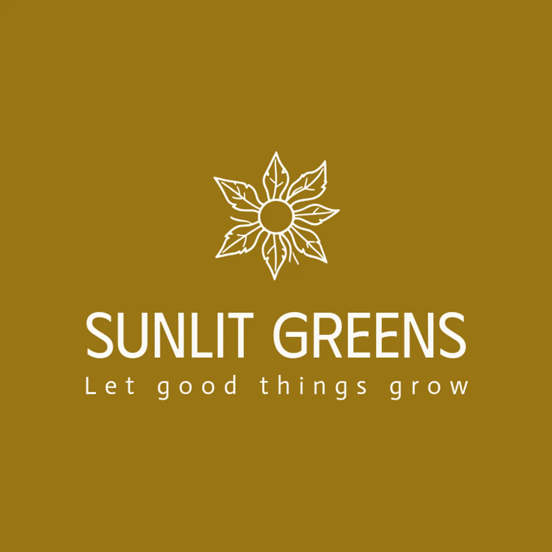 Sunlit Greens logo for vegan