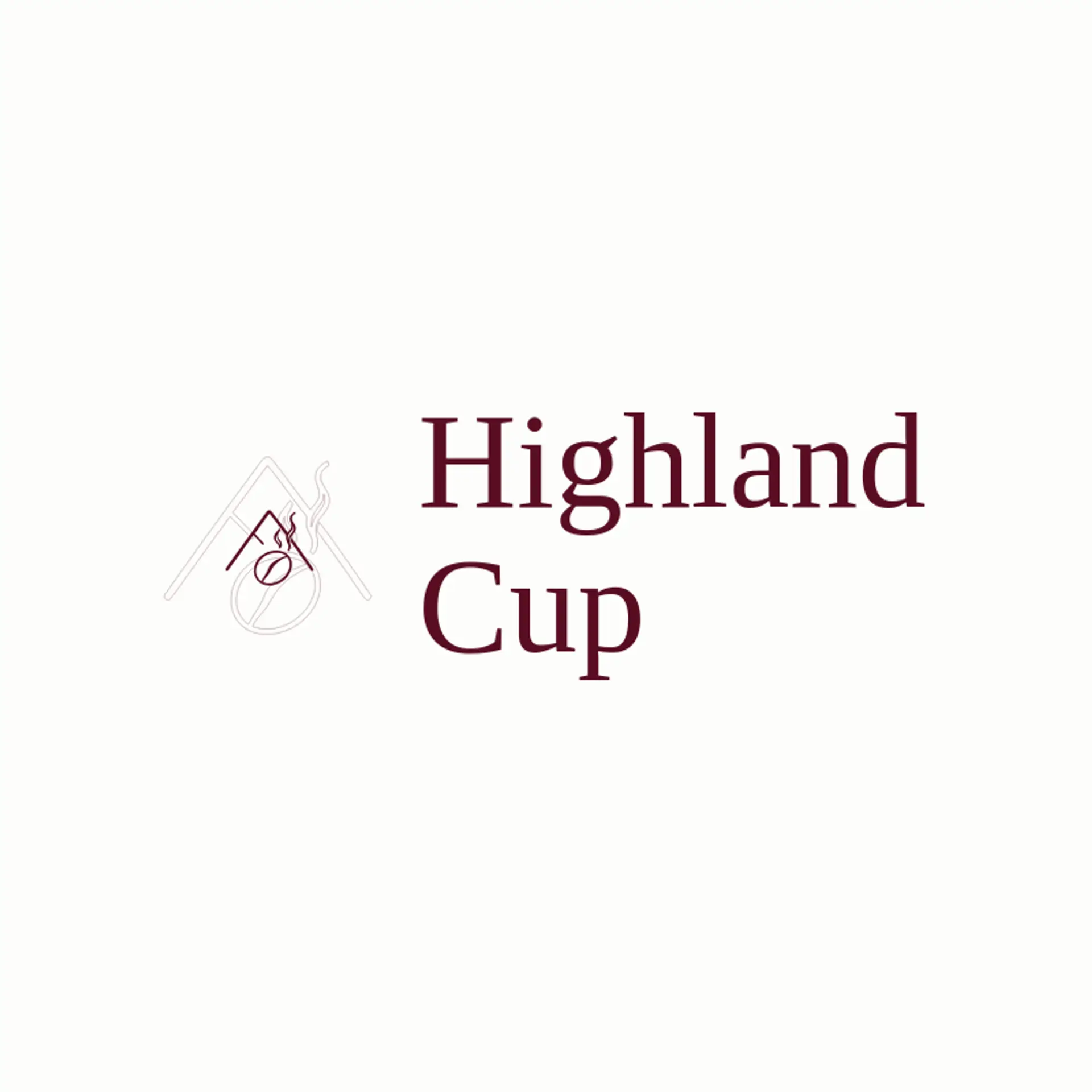 Highland Cup logo for coffee bean