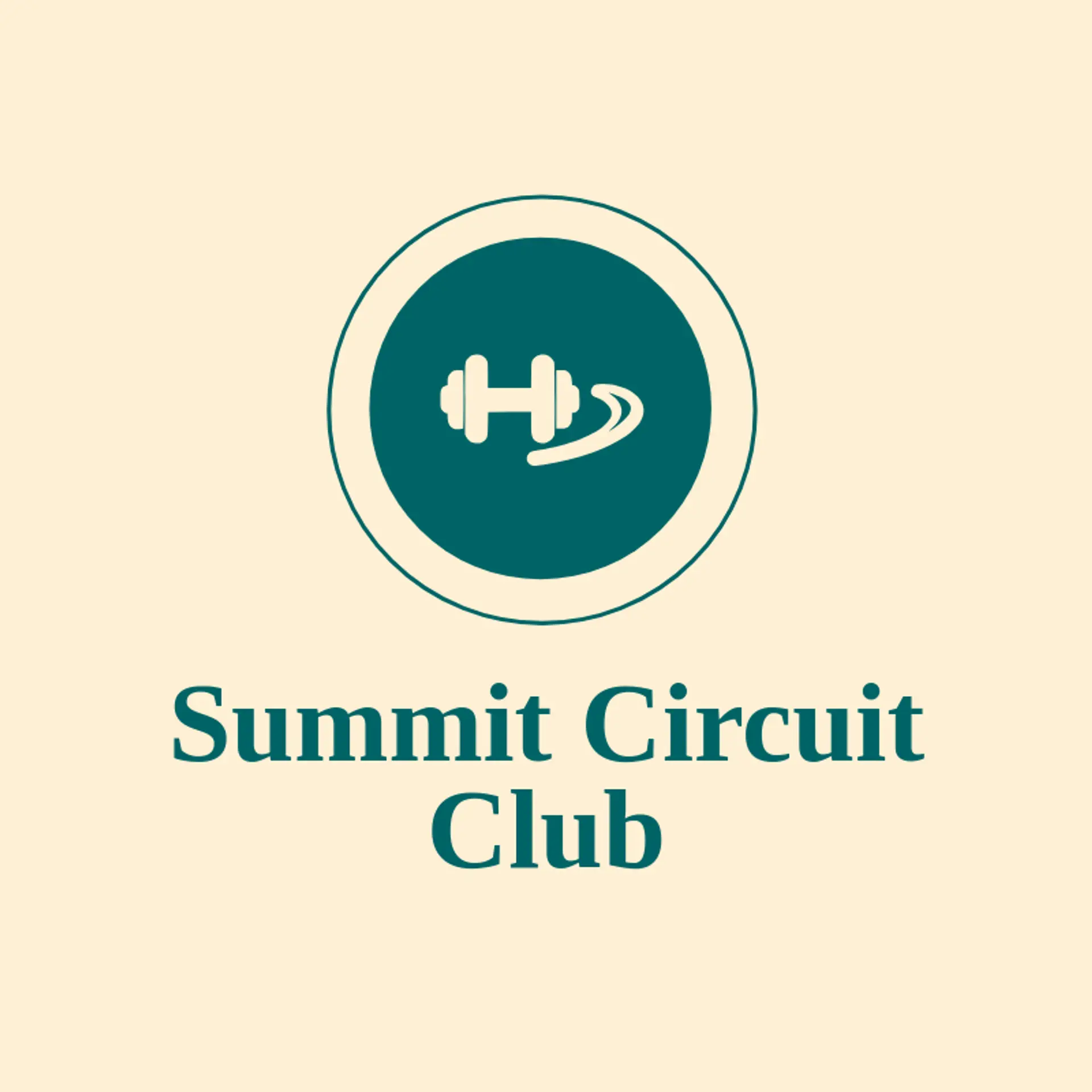 Summit Circuit Club logo for dumbbell
