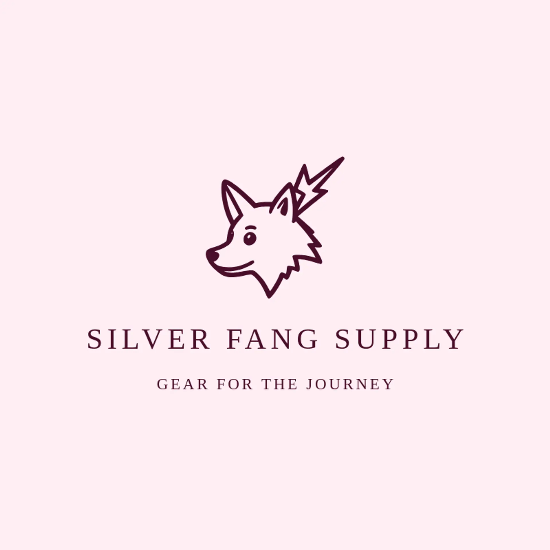 Silver Fang Supply logo for wolf head