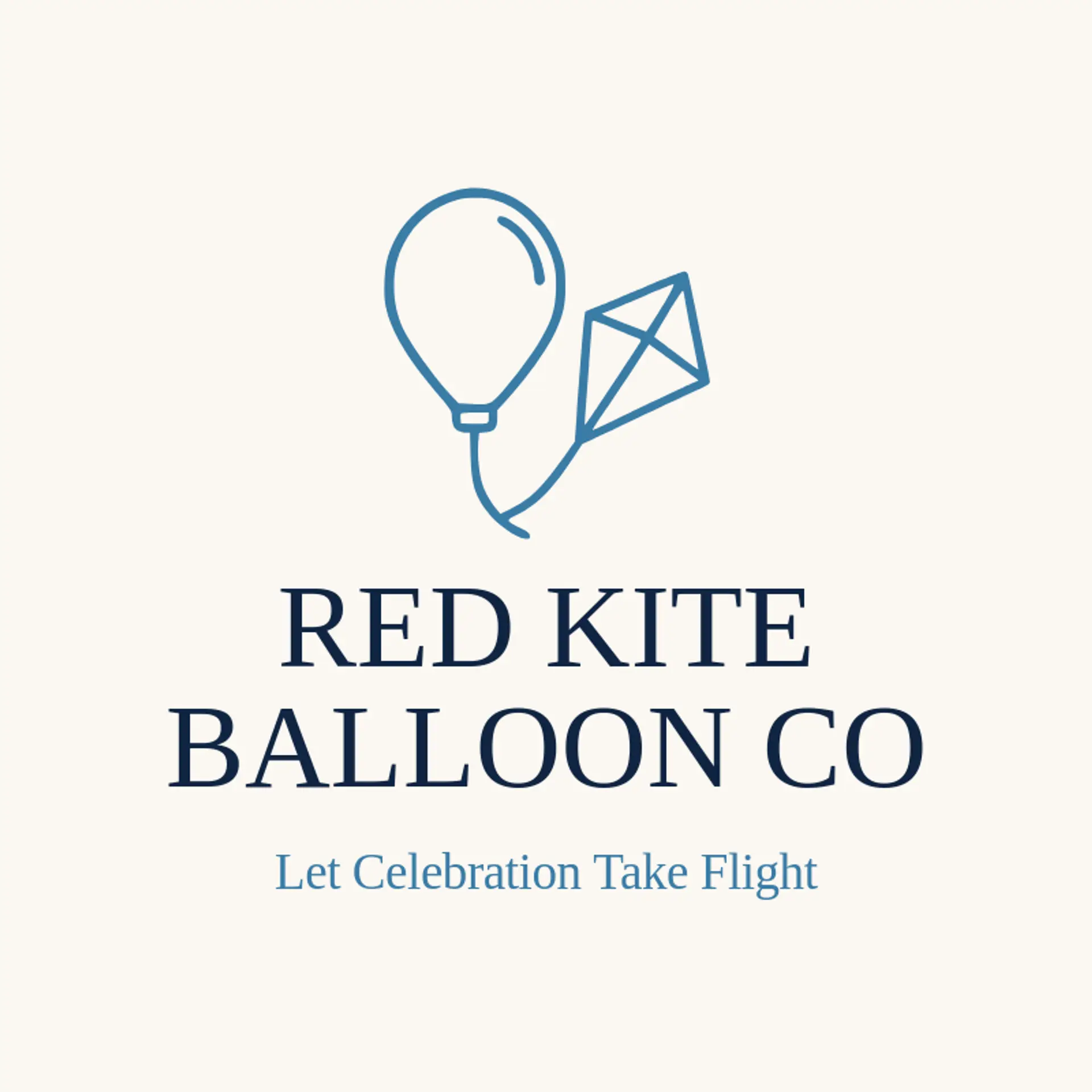 Red Kite Balloon Co logo for balloon
