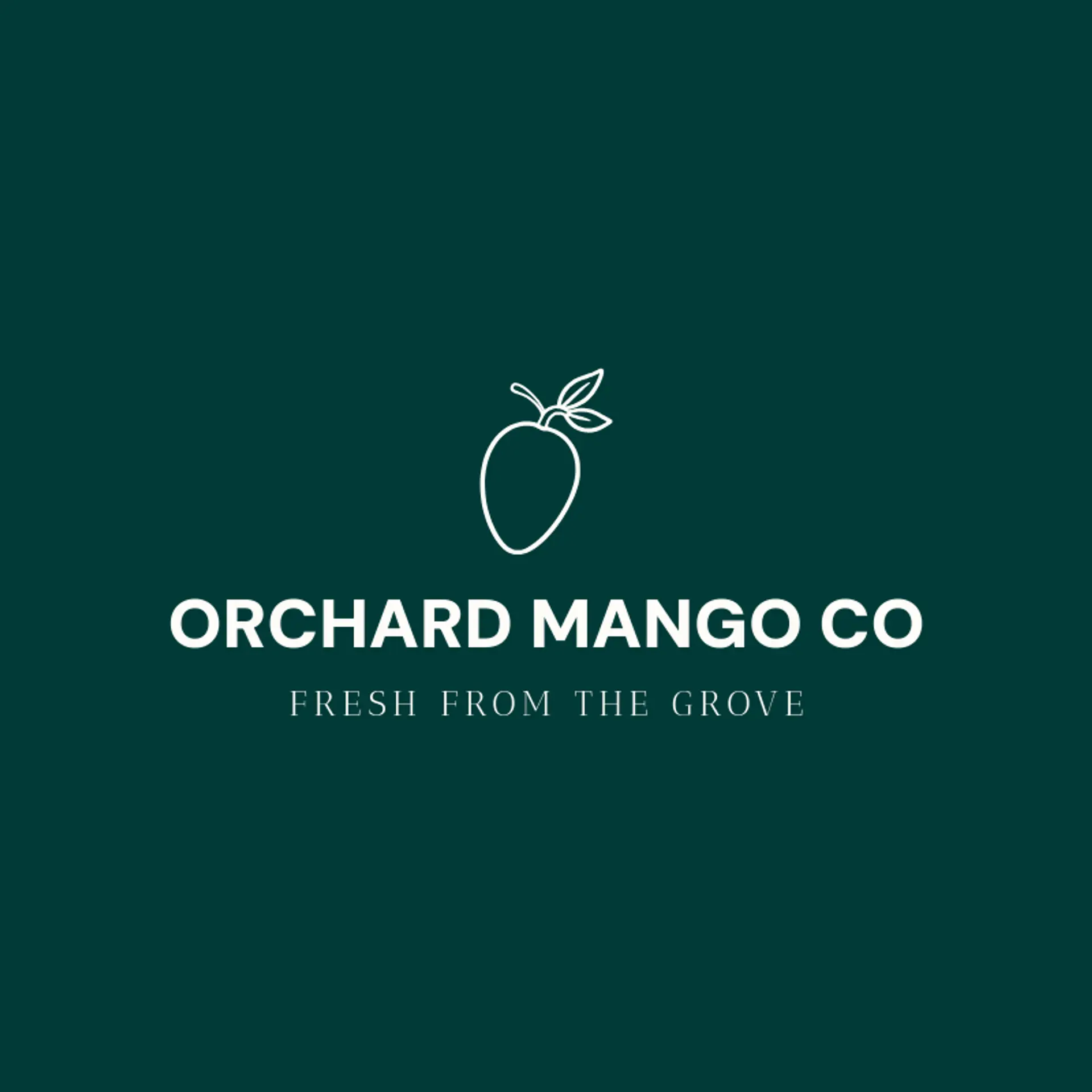 Orchard Mango Co logo for mango