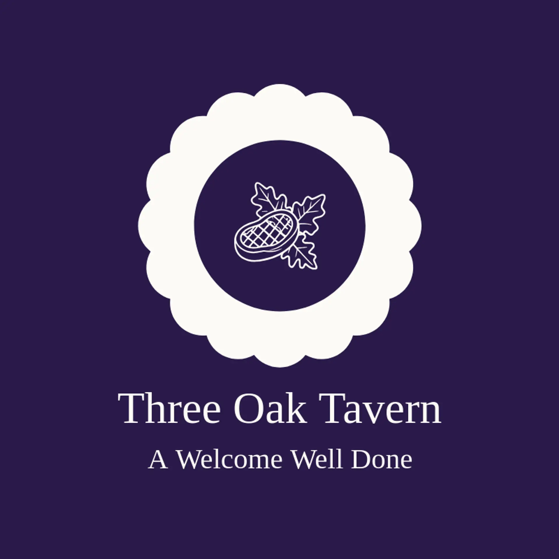 Three Oak Tavern logo for steakhouse