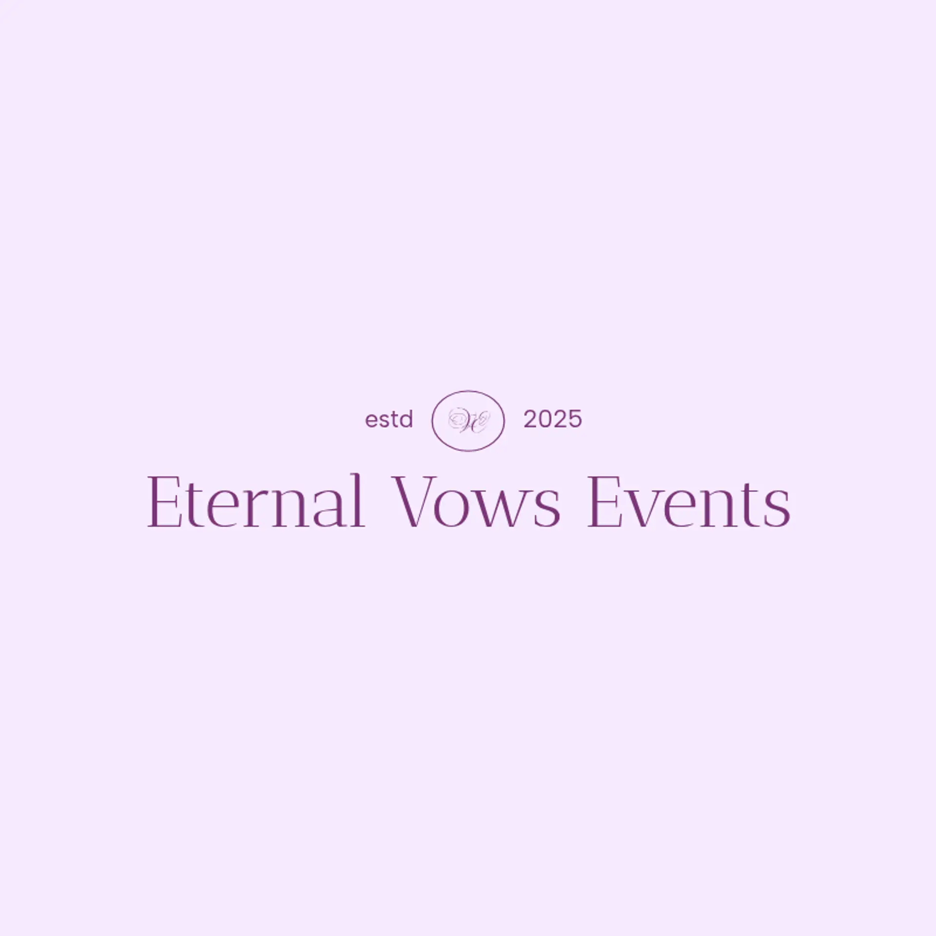 Everlasting Vows logo for wedding company