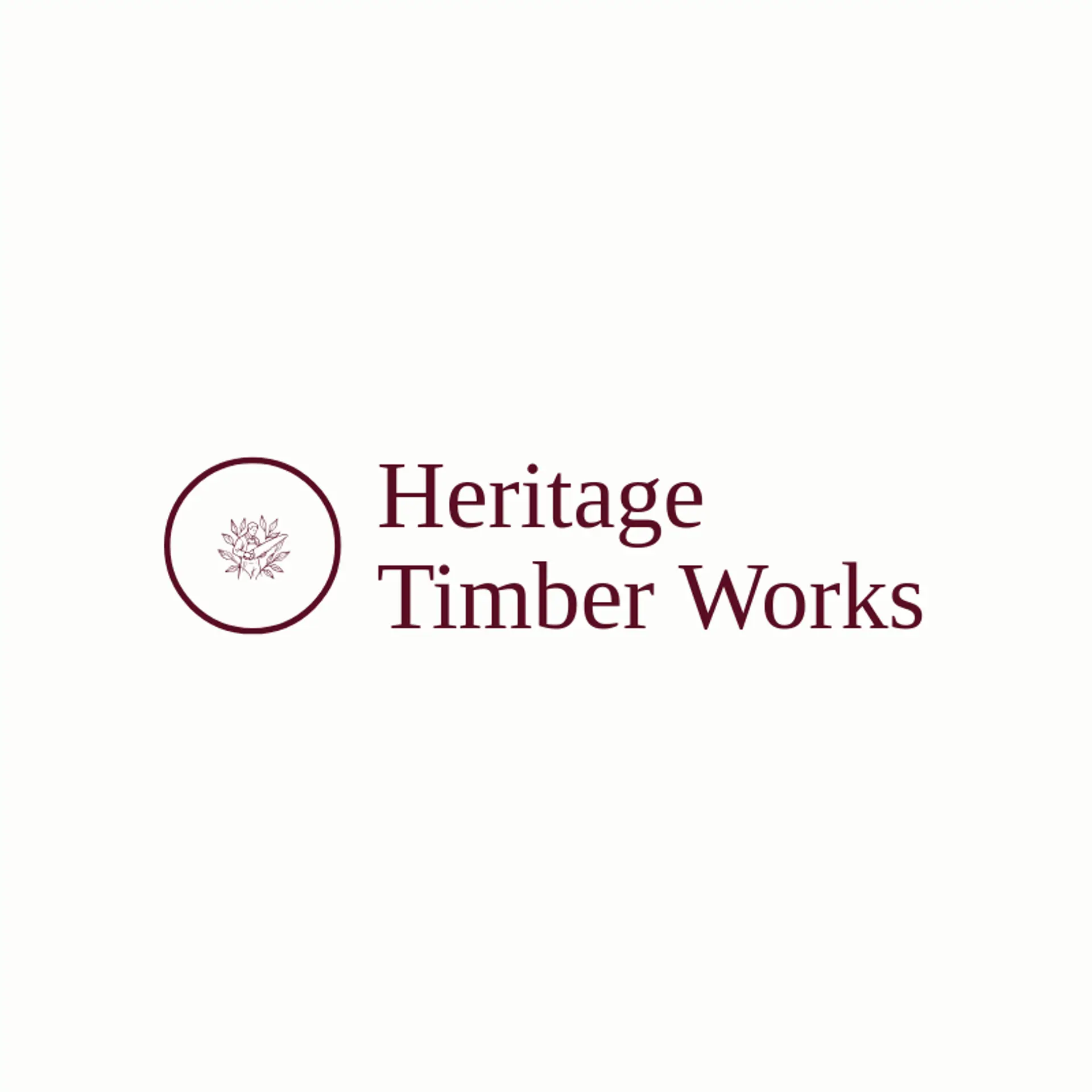 Heritage Timber Works logo for carpenter