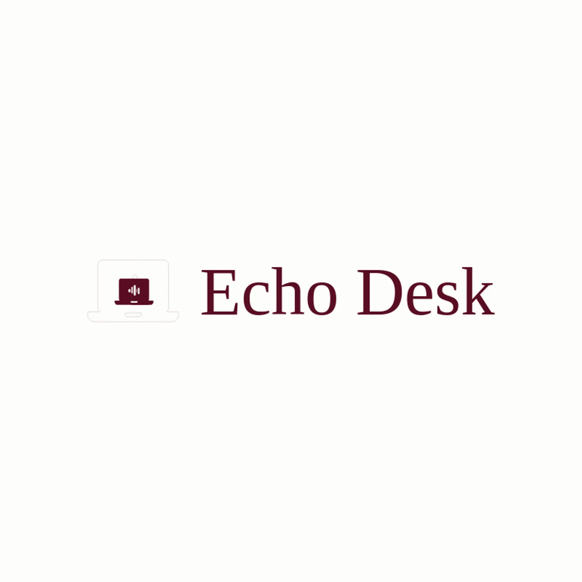 Echo Desk logo for laptop