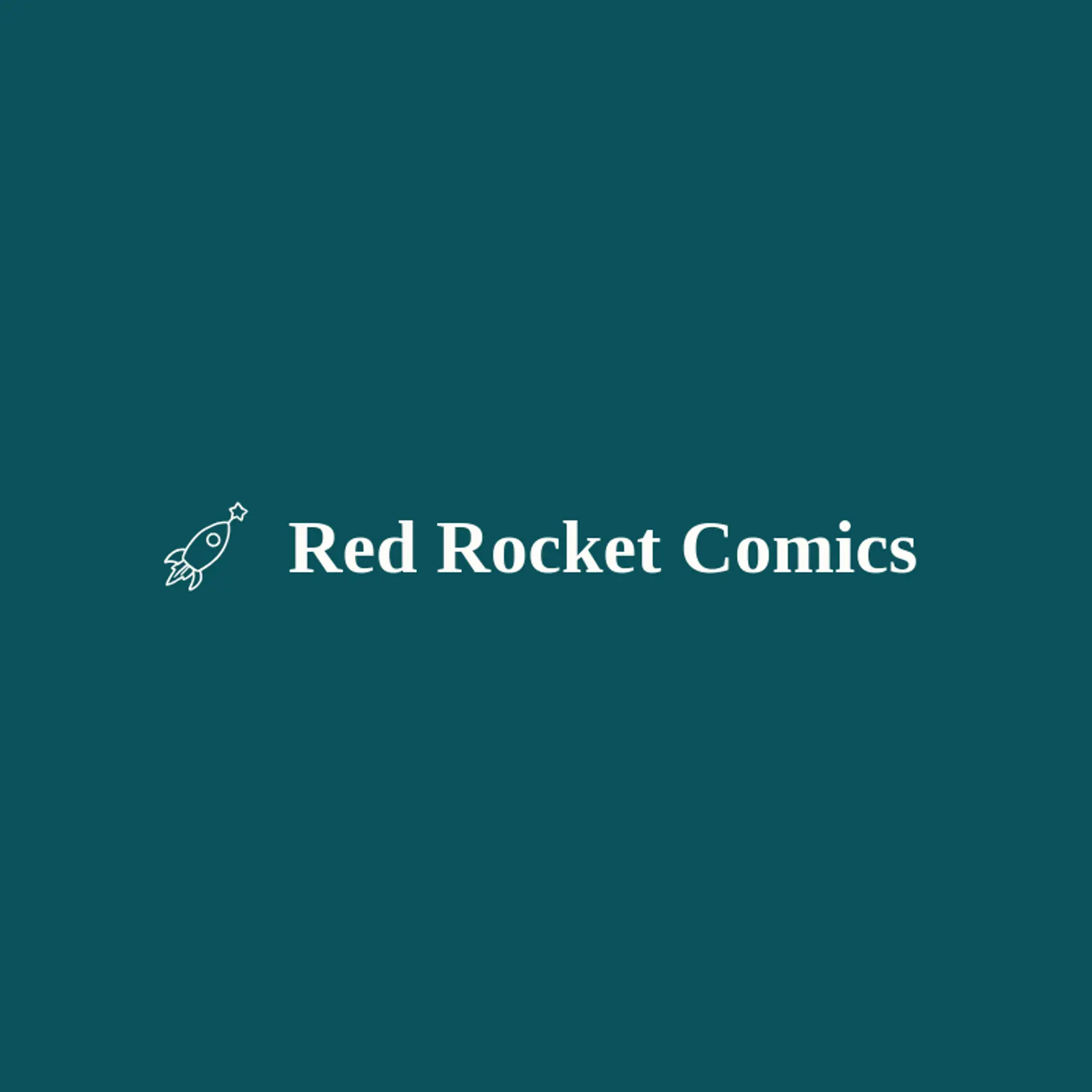 Red Rocket Comics logo for comic