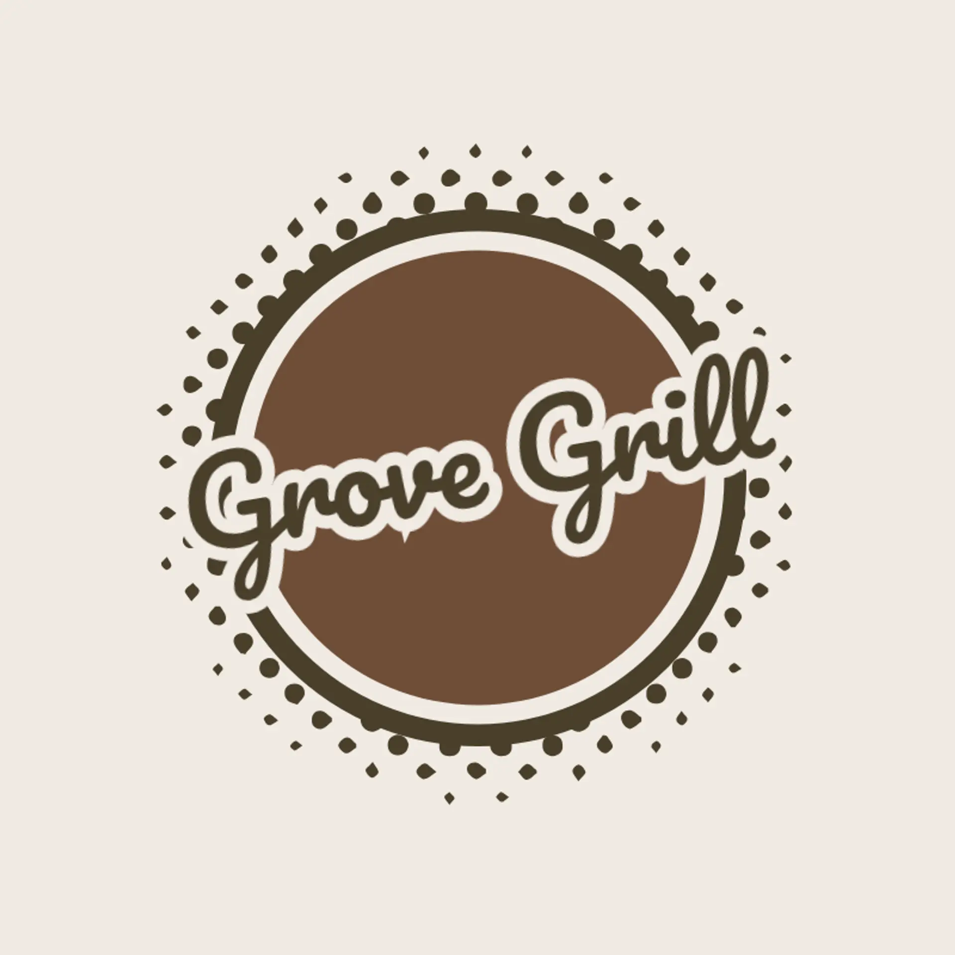 Grove Grill logo for bar restaurant