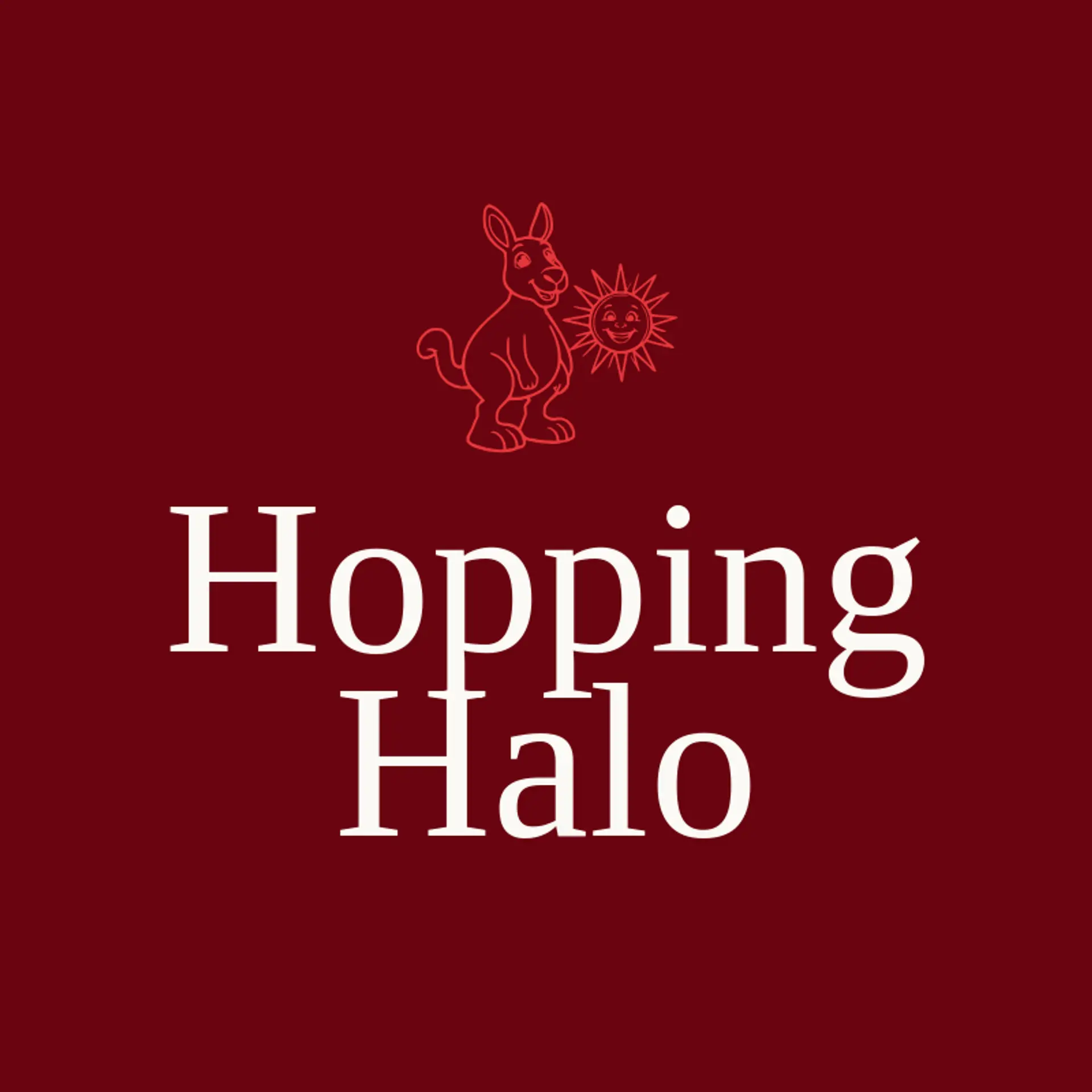 Hopping Halo logo for kangaroo