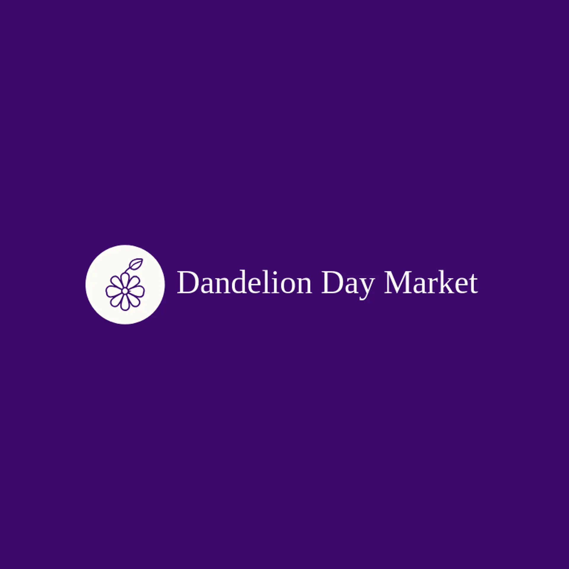 Dandelion Day Market logo for wildflower