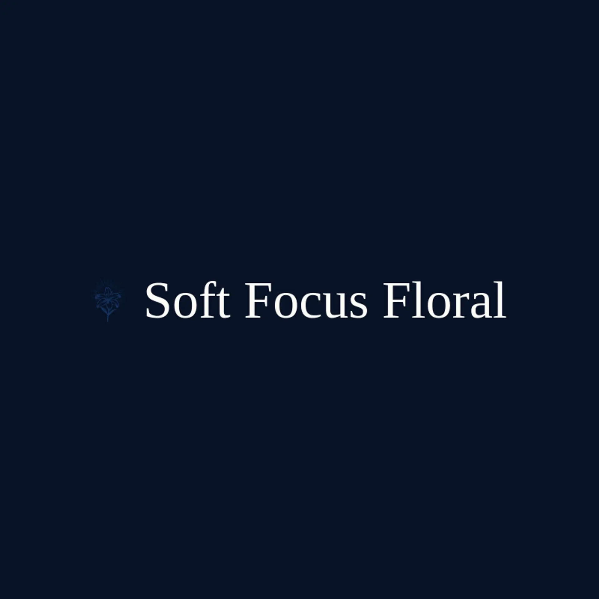 Soft Focus Floral logo for lily